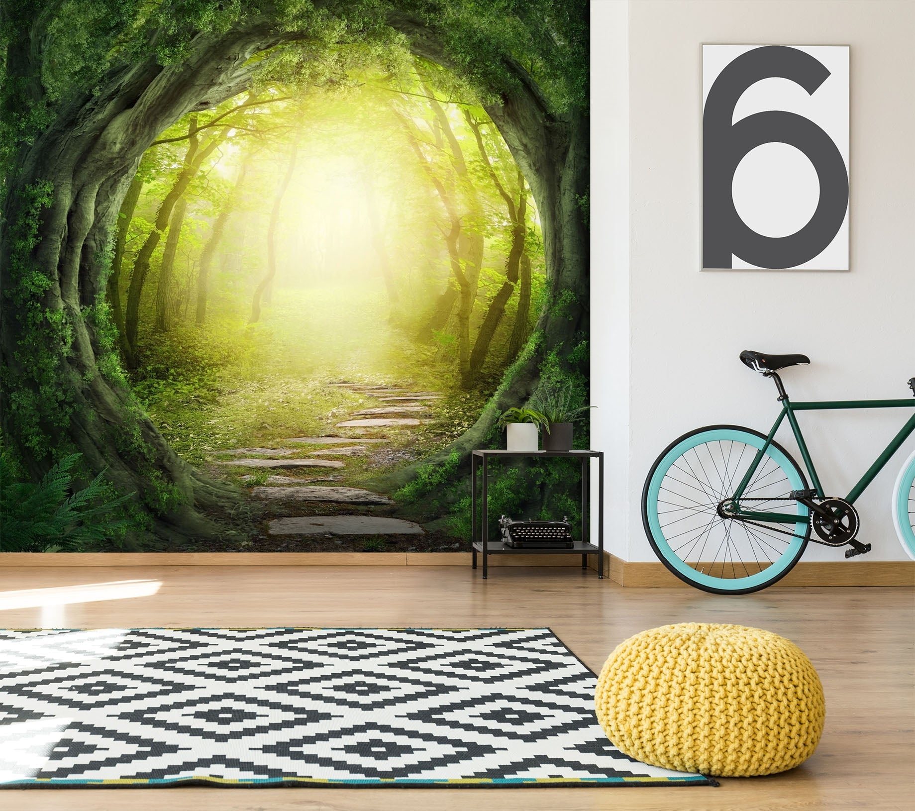 3D Tree Hole Arch 125 Wall Murals Wallpaper AJ Wallpaper 2