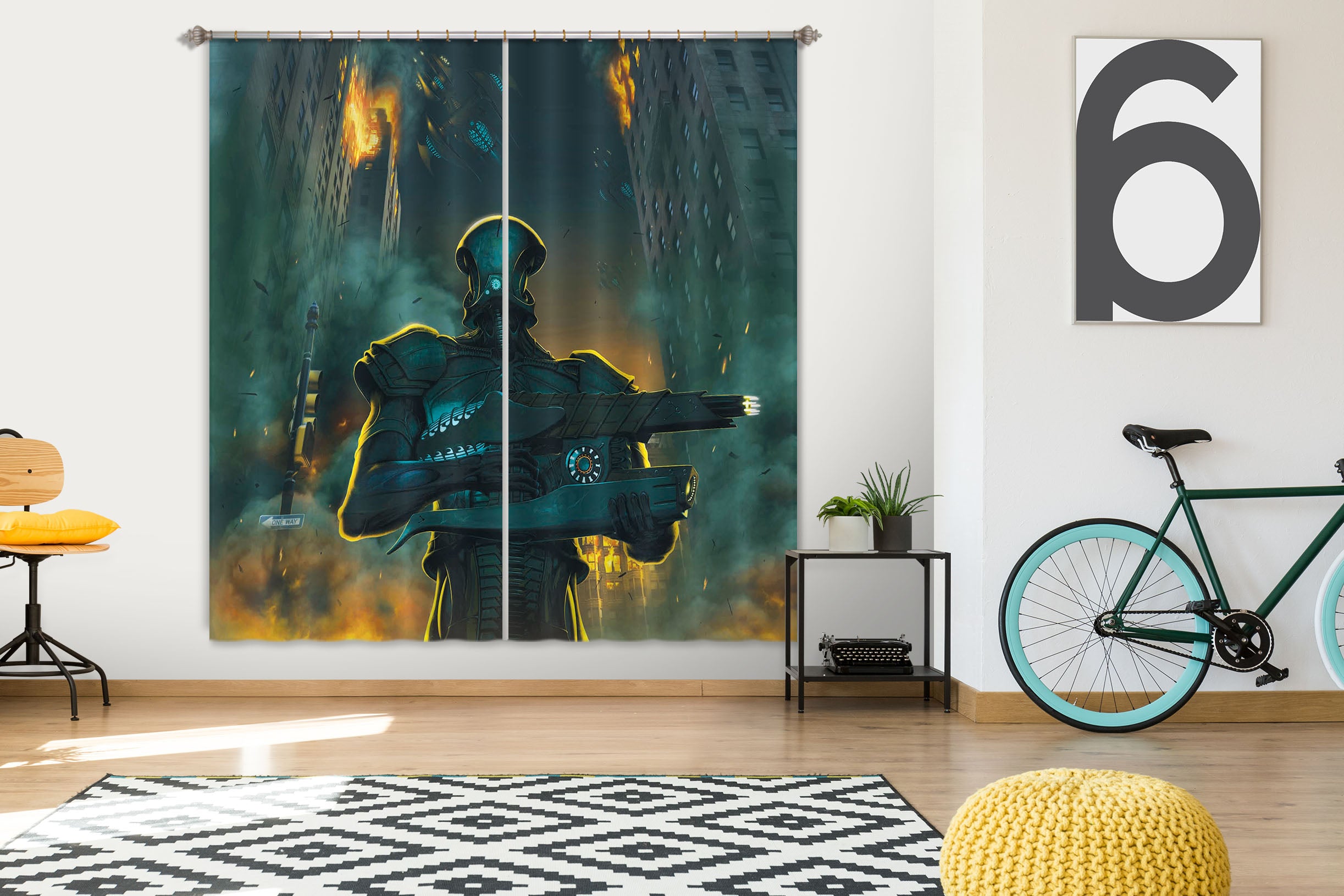 3D Invasion 045 Vincent Hie Curtain Curtains Drapes