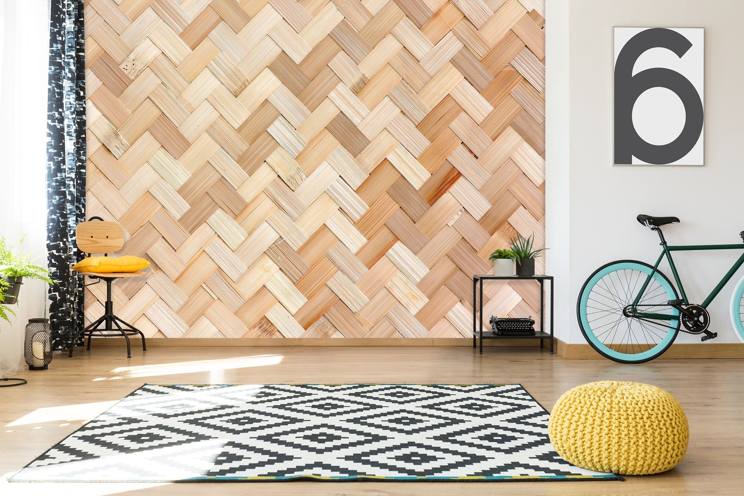 3D Bamboo Mat 103 Wall Murals Wallpaper AJ Wallpaper 2