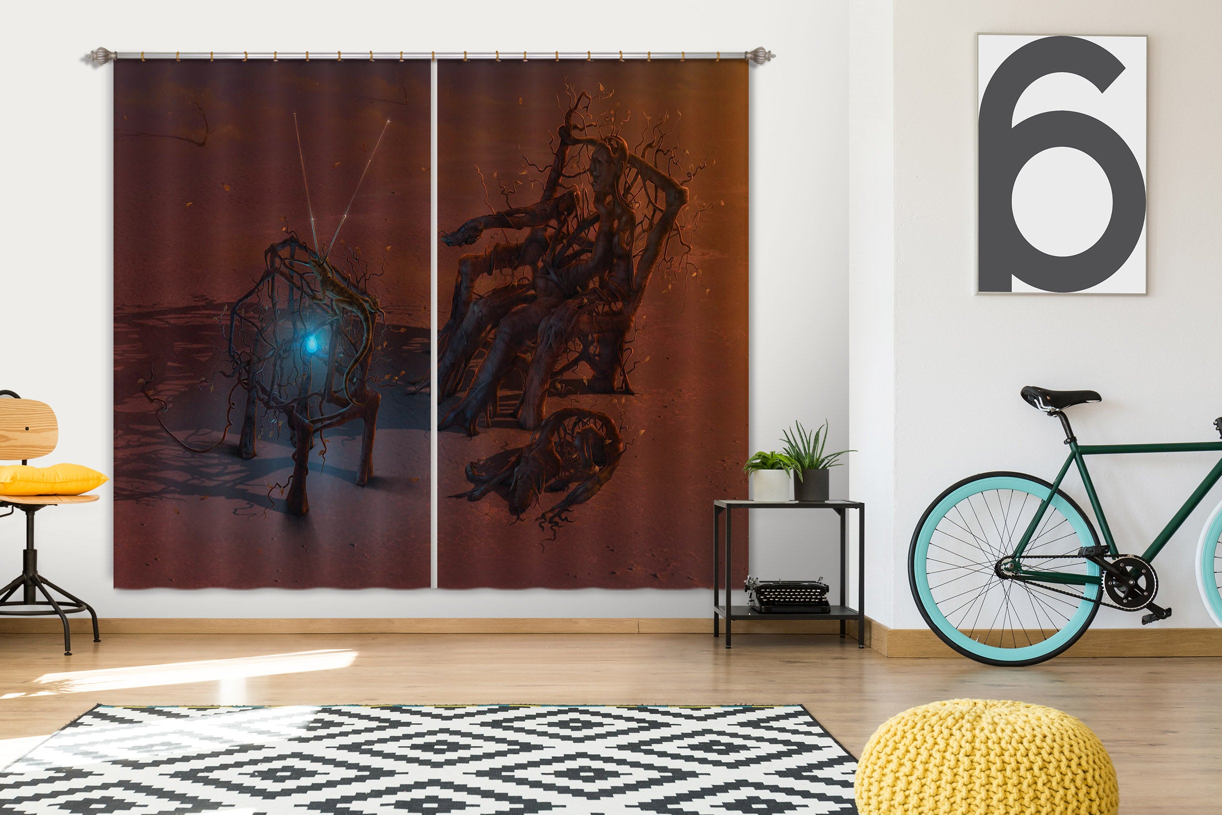 3D Remote 064 Vincent Hie Curtain Curtains Drapes