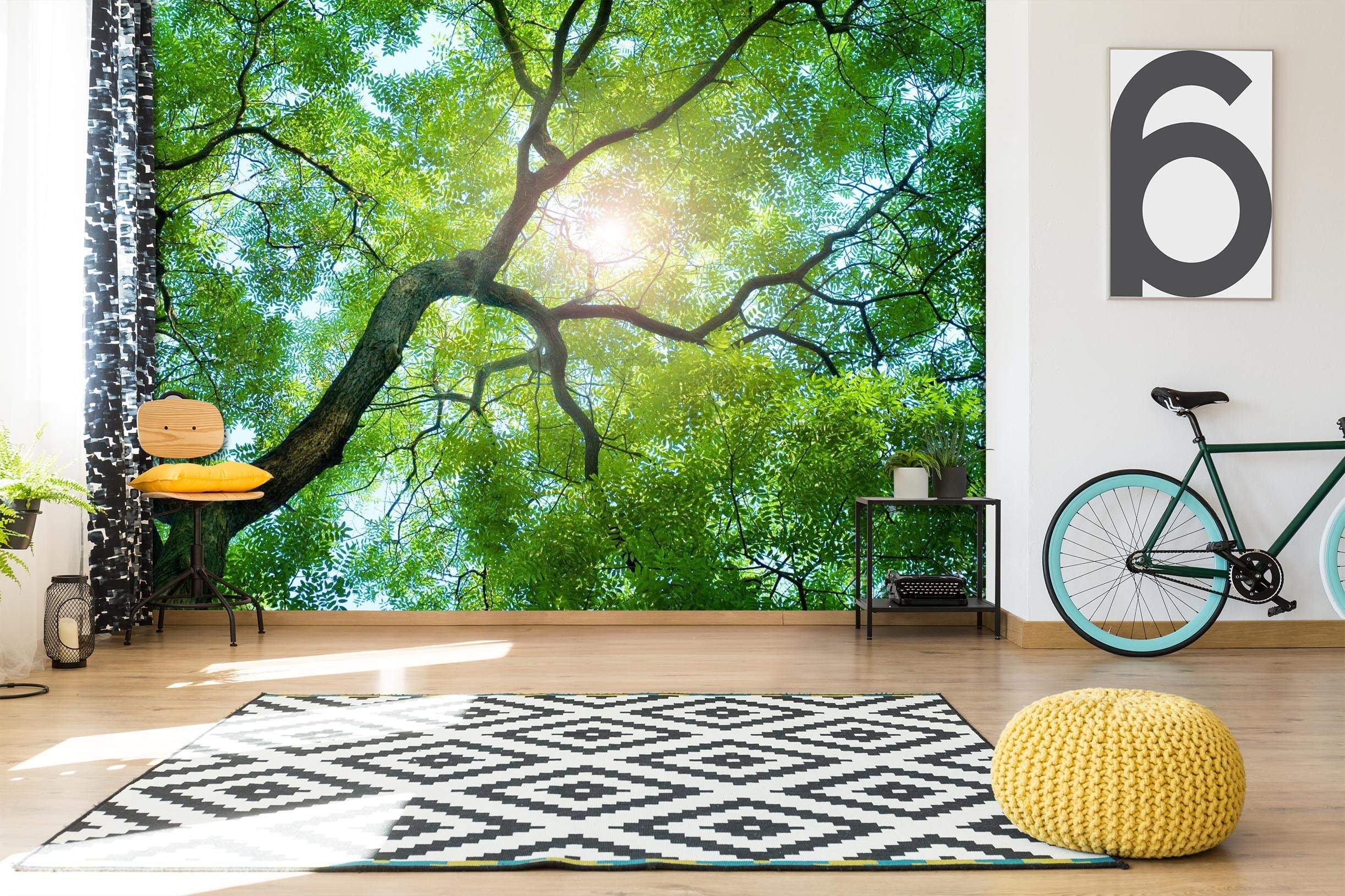 3D Sunshine Forest 111 Wall Murals Wallpaper AJ Wallpaper 2