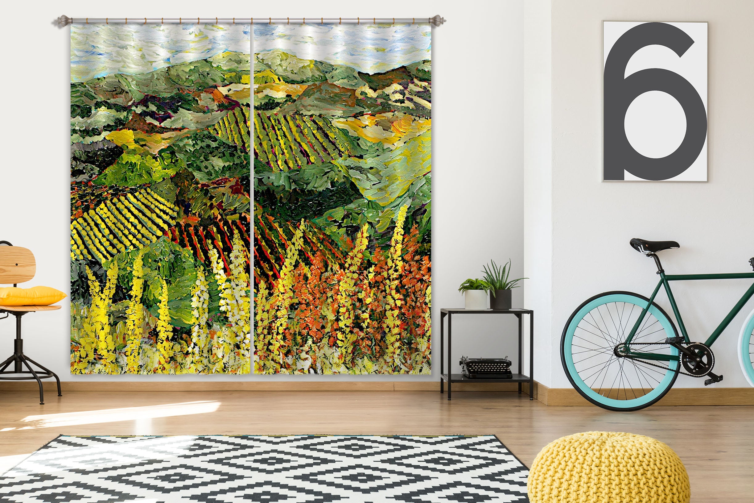 3D Spring Garden 131 Allan P. Friedlander Curtain Curtains Drapes