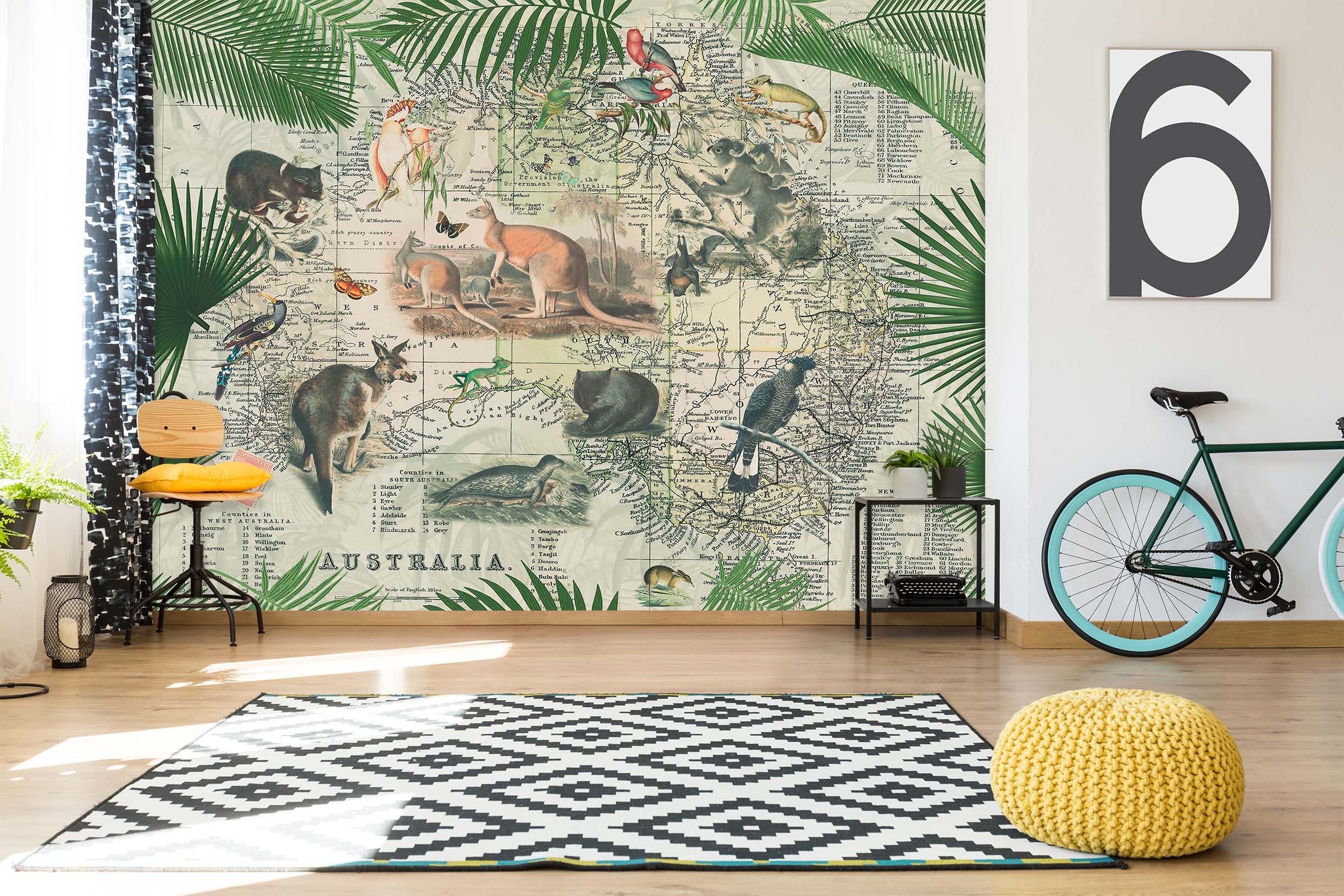 3D Kangaroo Family 1001 Andrea haase Wall Mural Wall Murals