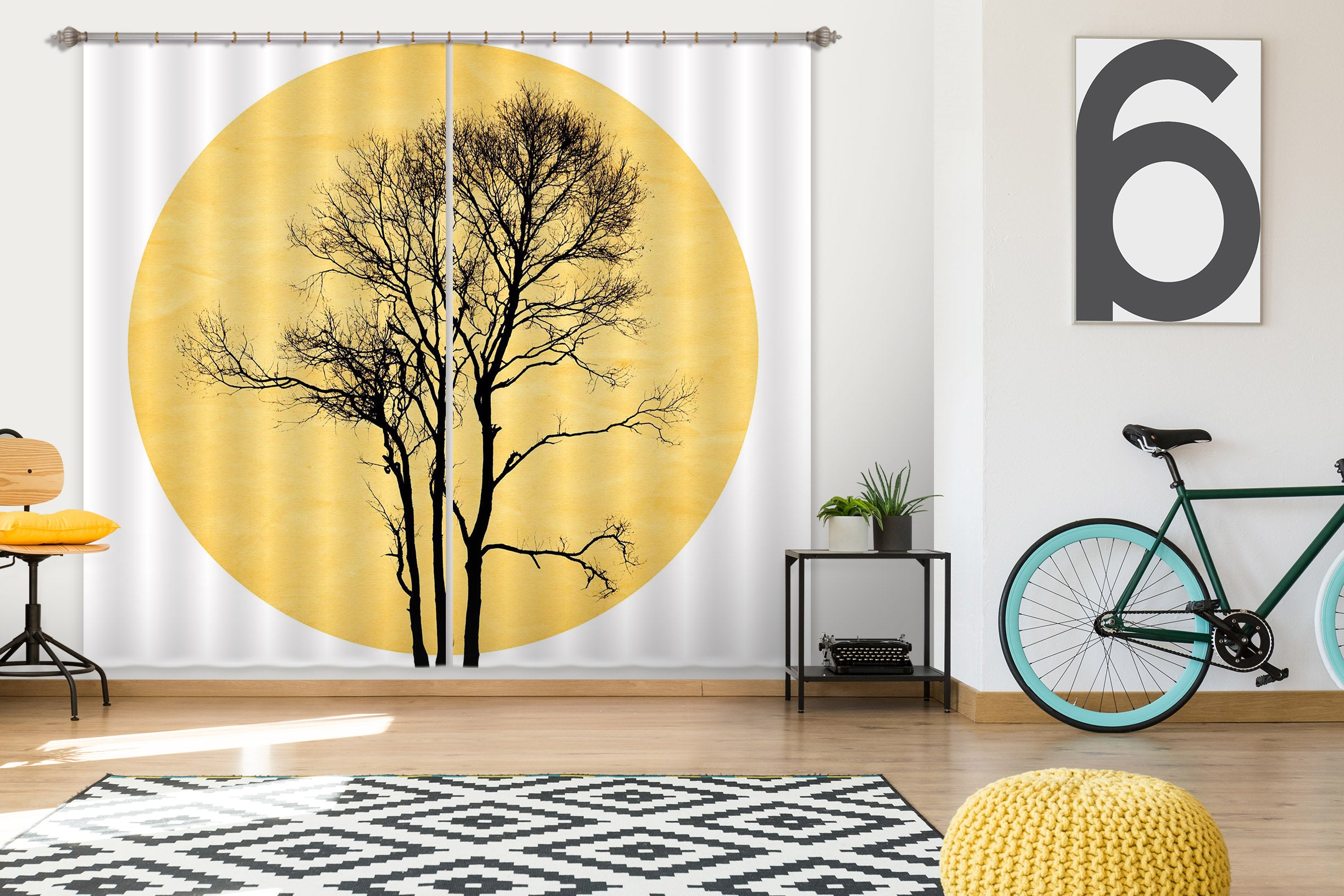 3D Japanese Zen 046 Boris Draschoff Curtain Curtains Drapes