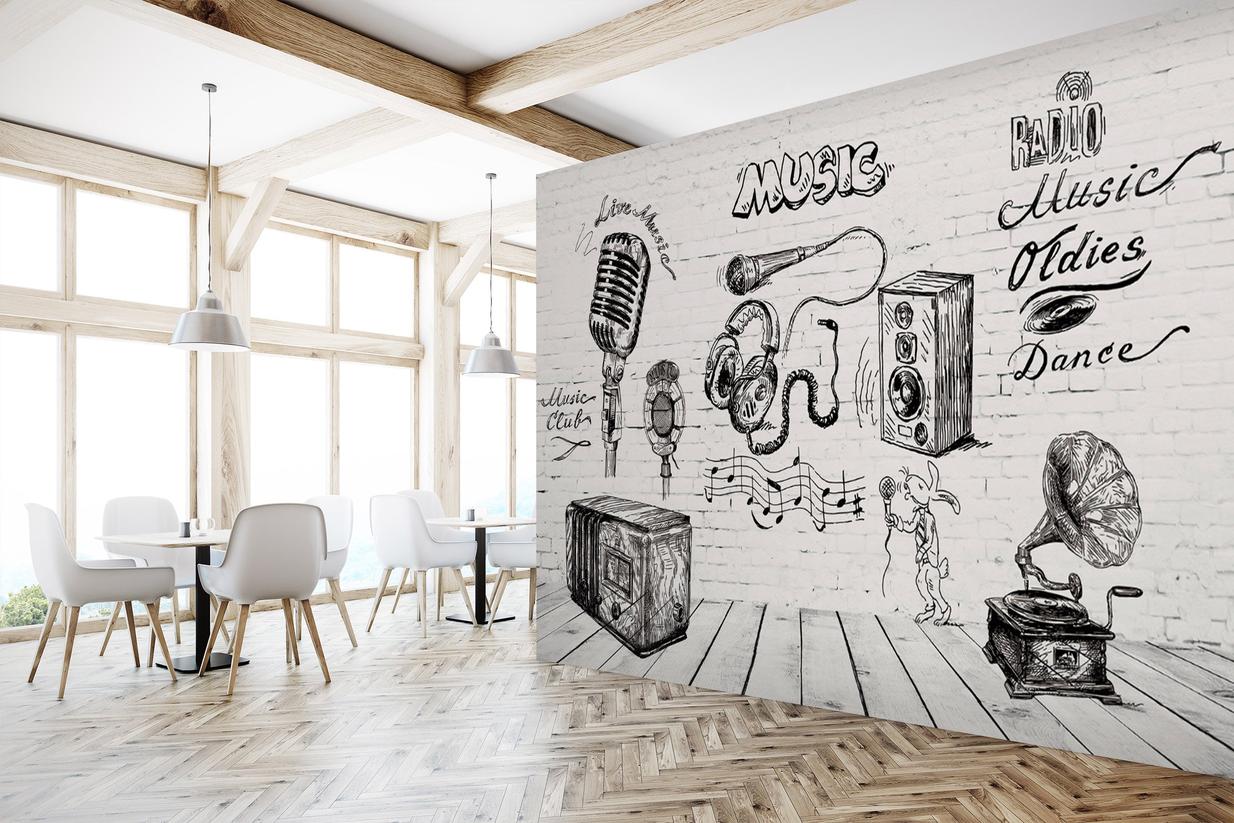 3D Sketch Pattern 1482 Wall Murals