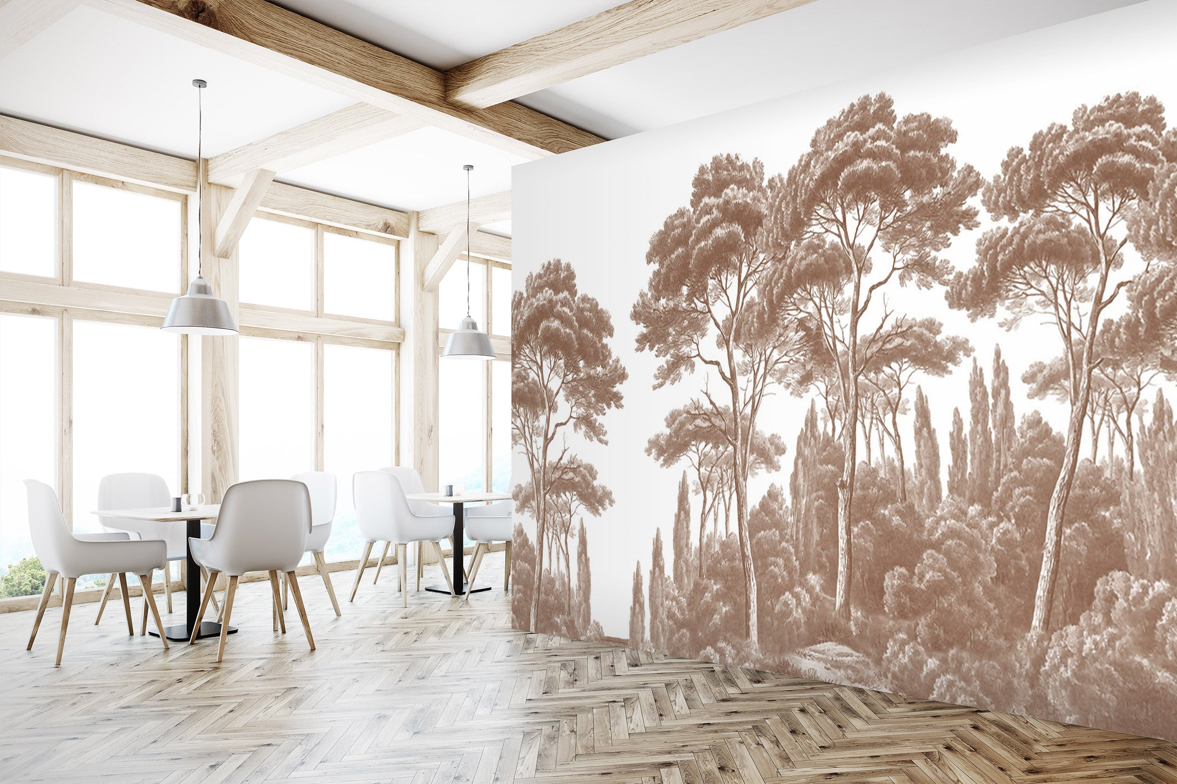 3D Forest Hill 1574 Wall Murals