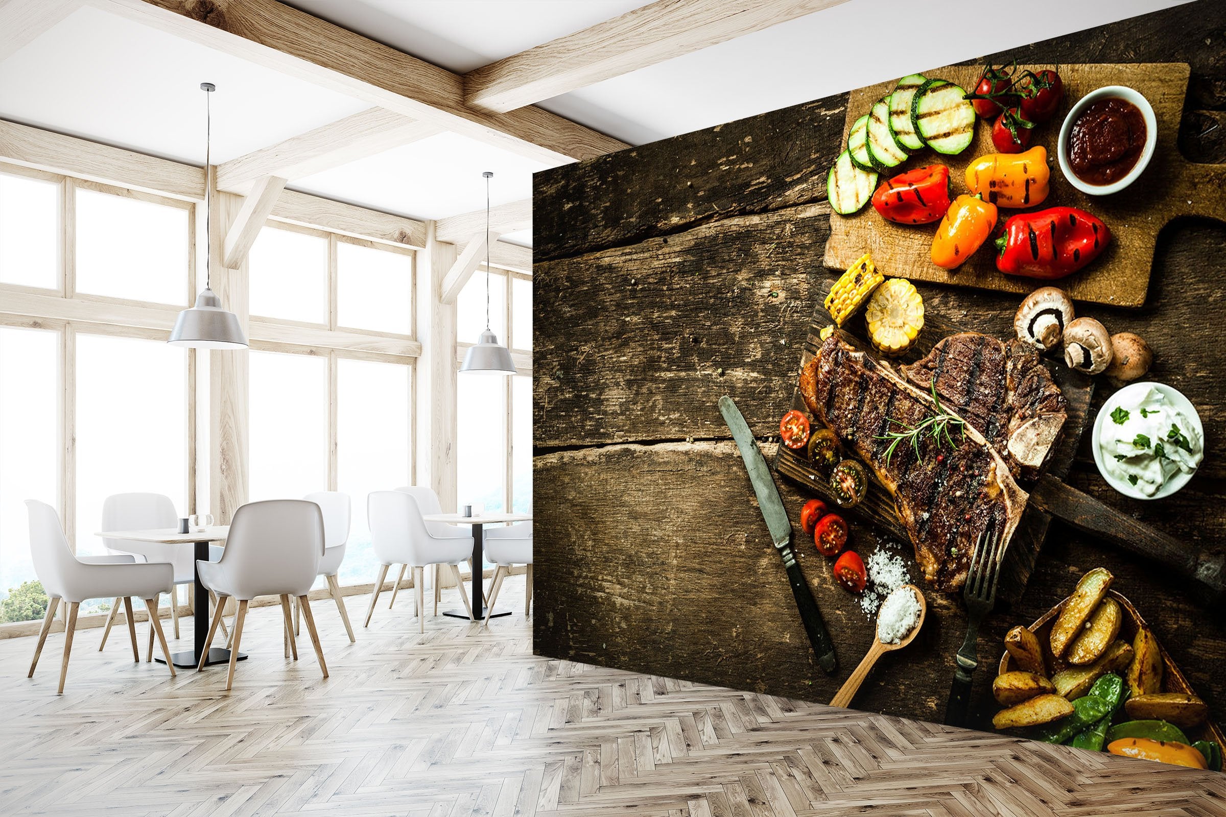 3D Kitchen Dishes Vegetables 10 Wall Murals Wallpaper AJ Wallpaper 2