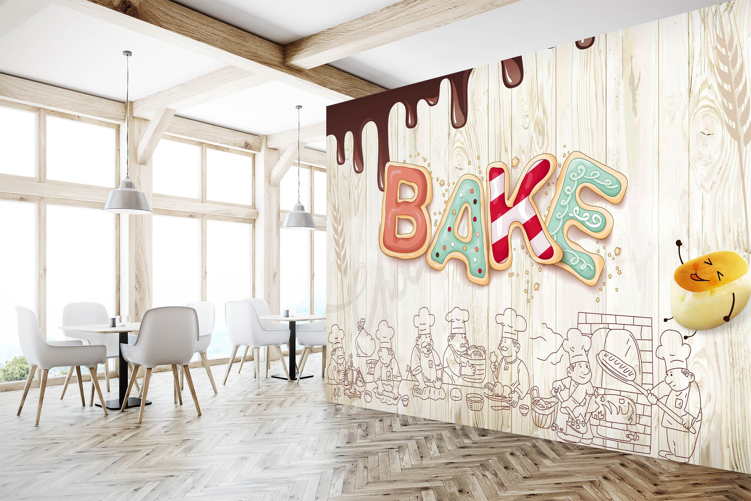 3D Colored Letters 3021 Wall Murals