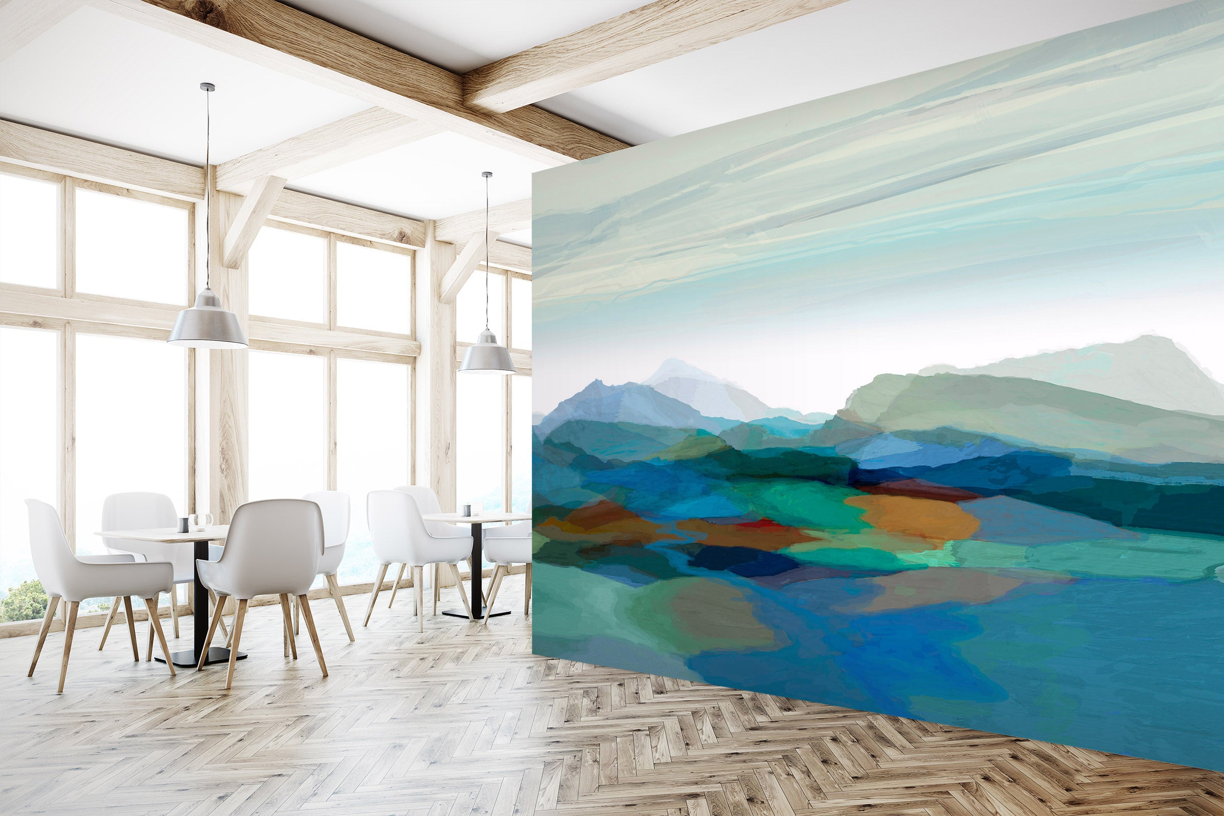 3D Valley Undulation 1419 Michael Tienhaara Wall Mural Wall Murals