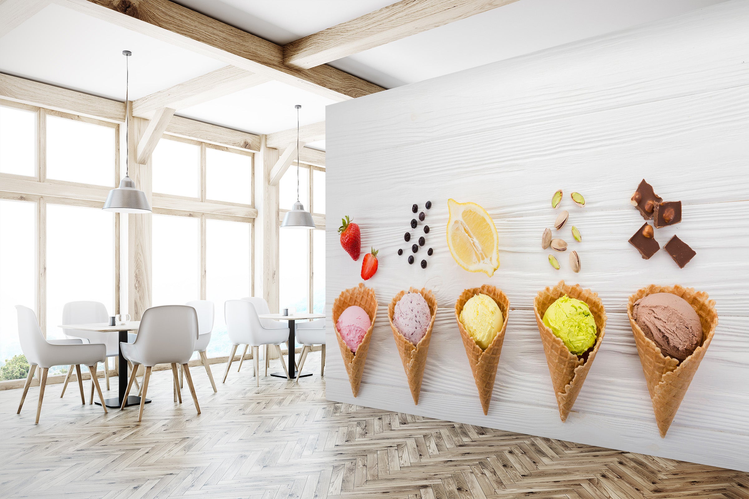 3D Ice Cream 1472 Wall Murals