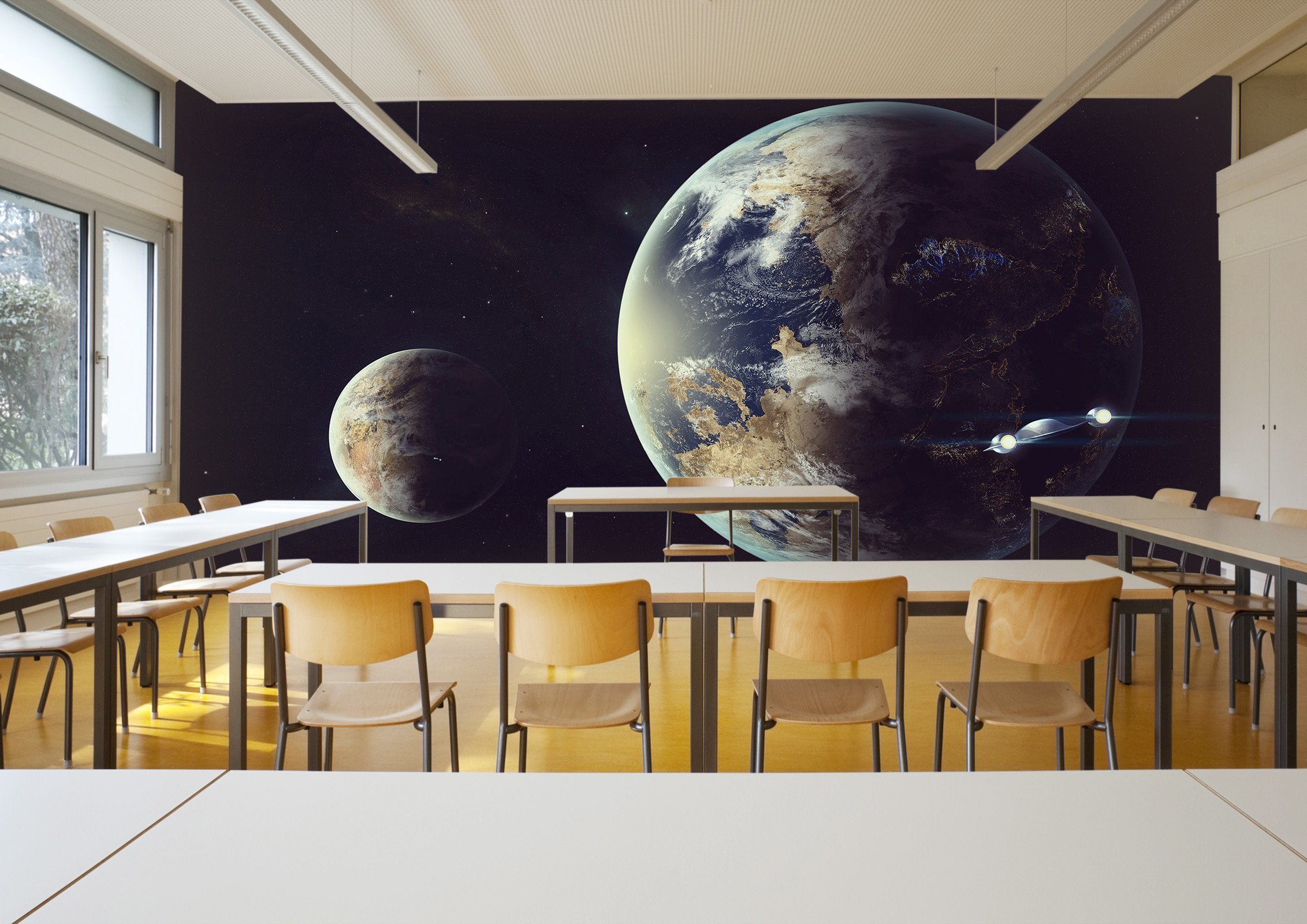 3D planets in the universe 59 Wall Murals Wallpaper AJ Wallpaper 2