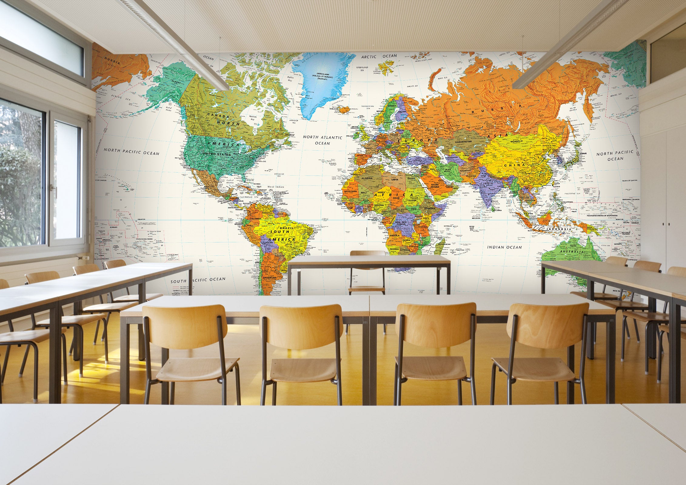 3D Color Map 002 Wall Murals