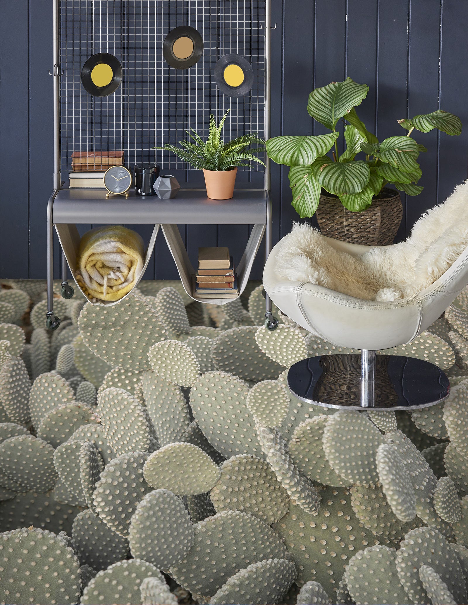 3D Cactus 9850 Assaf Frank Floor Mural Wallpaper Murals Self-Adhesive Removable Print Epoxy