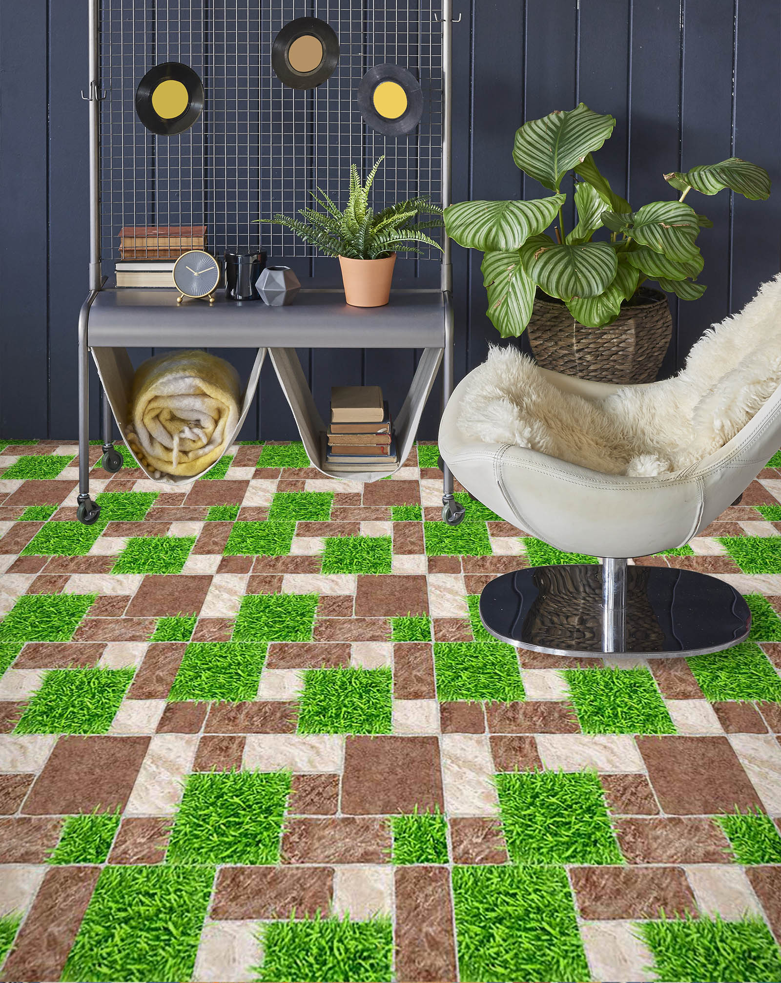 3D Square Grass 479 Floor Mural Wallpaper Murals Rug & Mat Print Epoxy waterproof bath floor