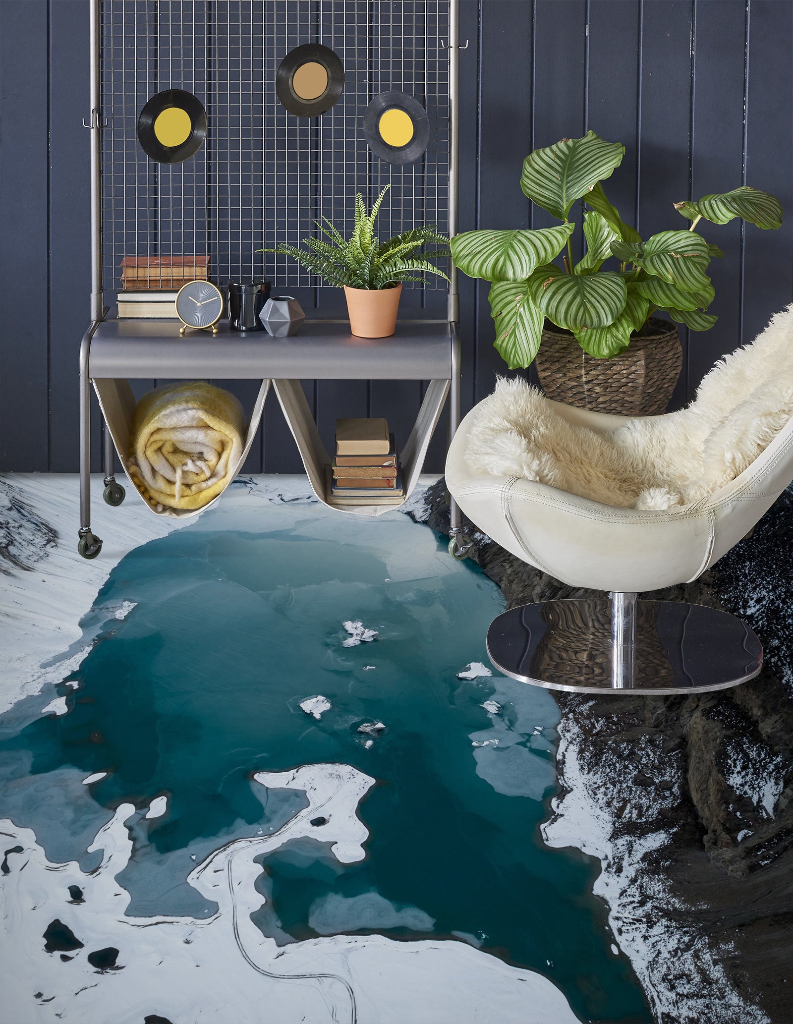 3D Melting Of Ice 491 Floor Mural Wallpaper Murals Rug & Mat Print Epoxy waterproof bath floor