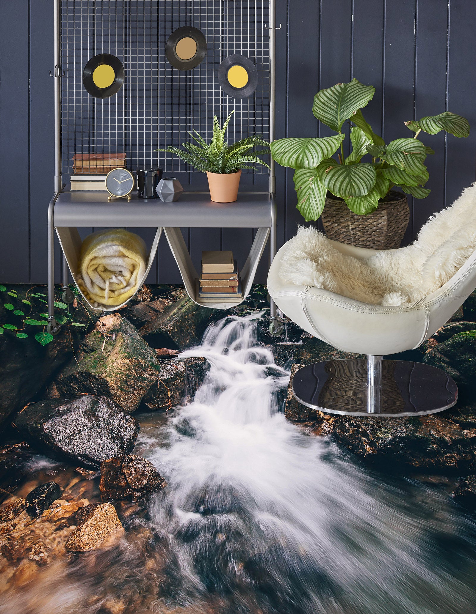 3D Turbulent White River 570 Floor Mural Wallpaper Murals Rug & Mat Print Epoxy waterproof bath floor