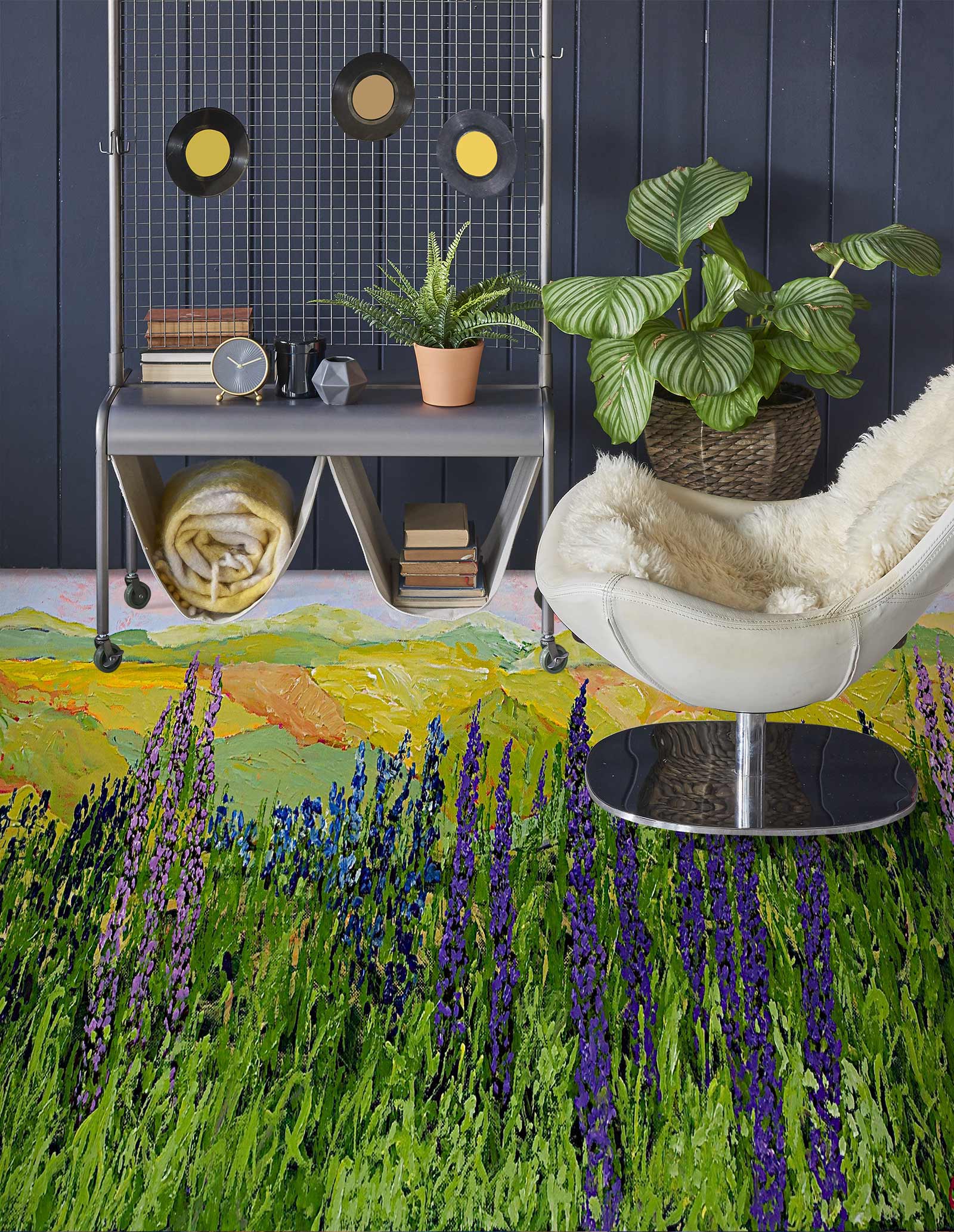 3D Grass Flower Bush 9555 Allan P. Friedlander Floor Mural Wallpaper Murals Self-Adhesive Removable Print Epoxy