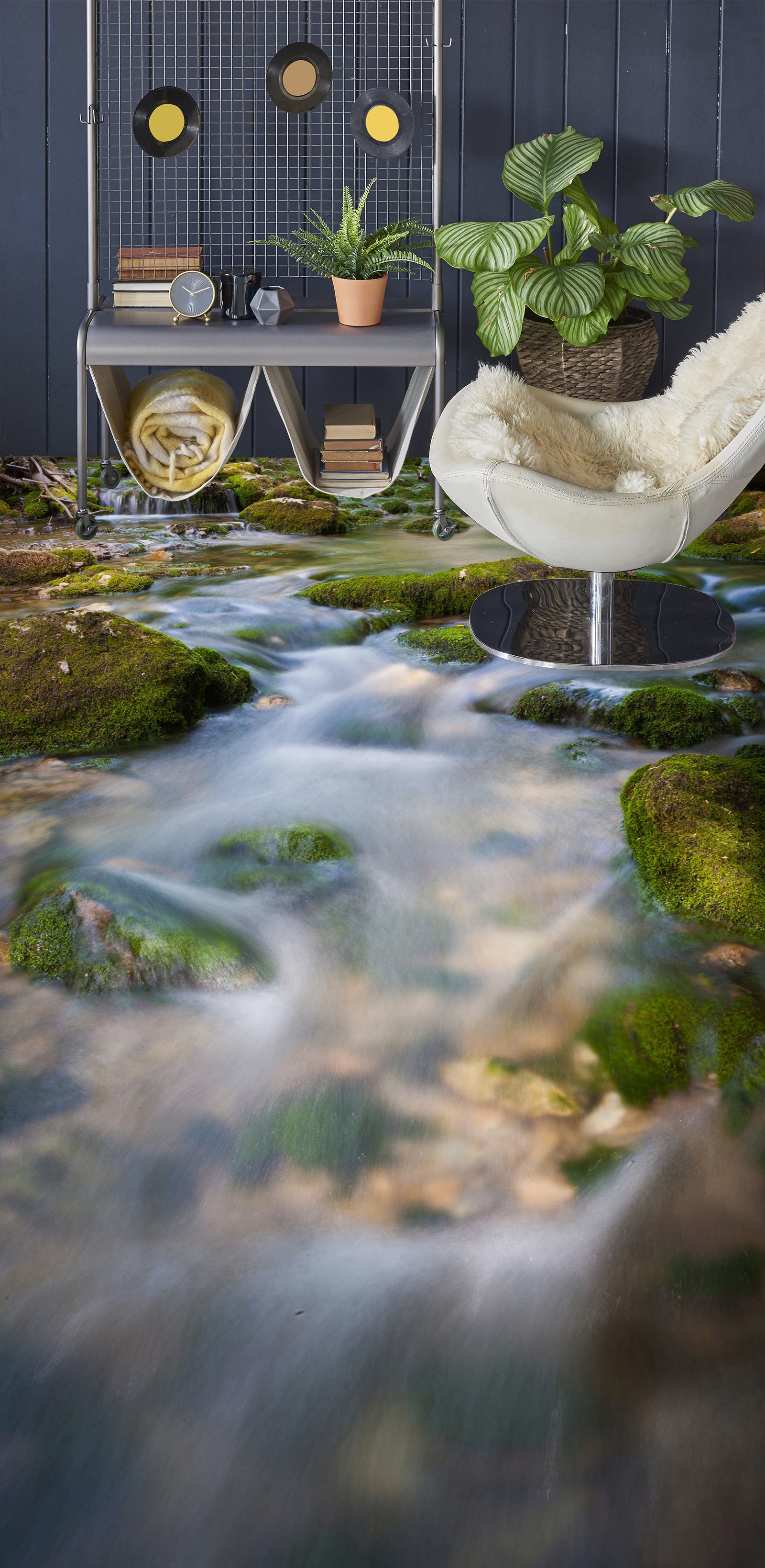 3D Natural Rushing Water 695 Floor Mural Wallpaper Murals Rug & Mat Print Epoxy waterproof bath floor