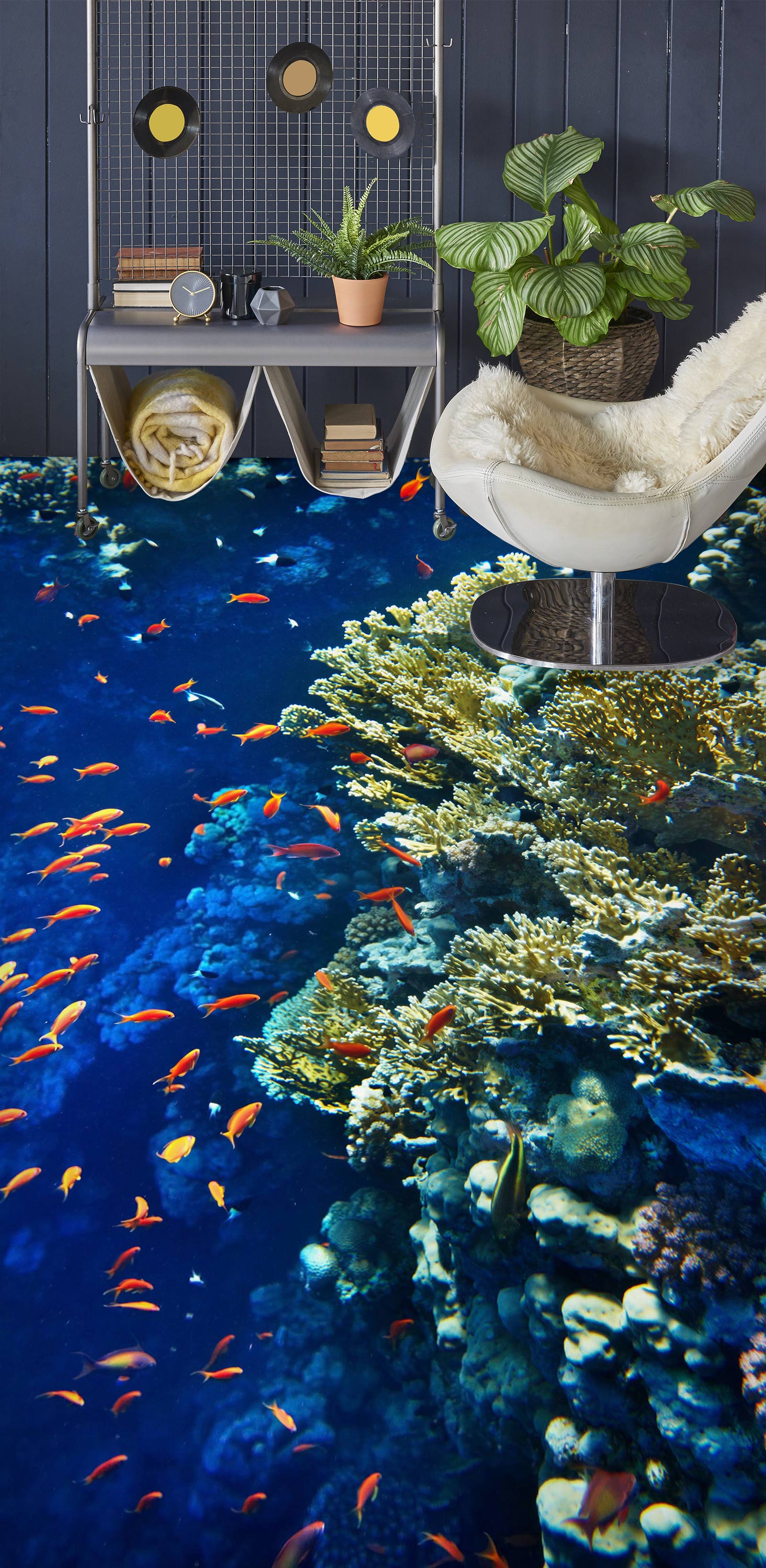 3D Ancient Coral 692 Floor Mural Wallpaper Murals Rug & Mat Print Epoxy waterproof bath floor