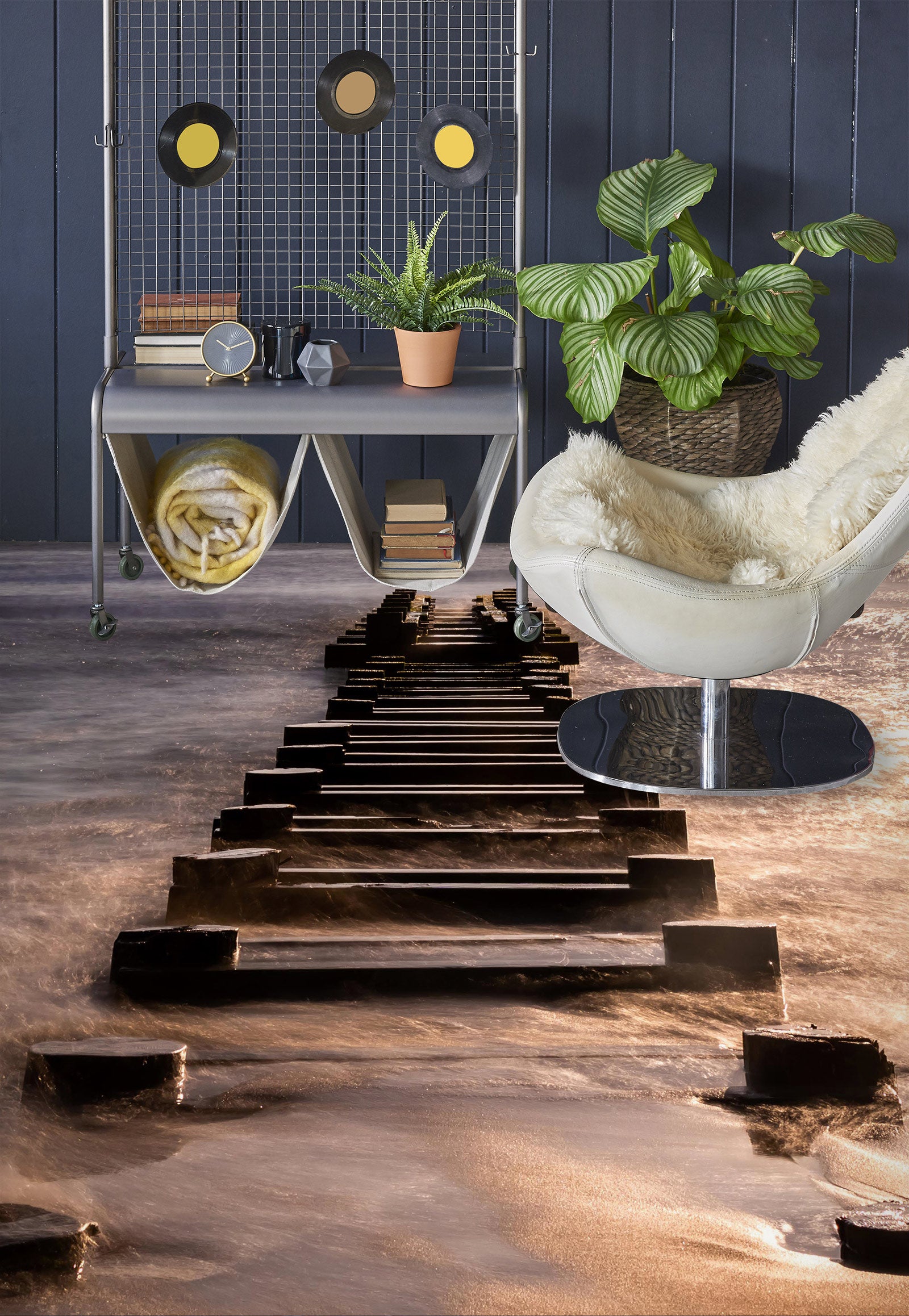 3D Wooden Bridge In The Sun 1041 Floor Mural Wallpaper Murals Self-Adhesive Removable Print Epoxy