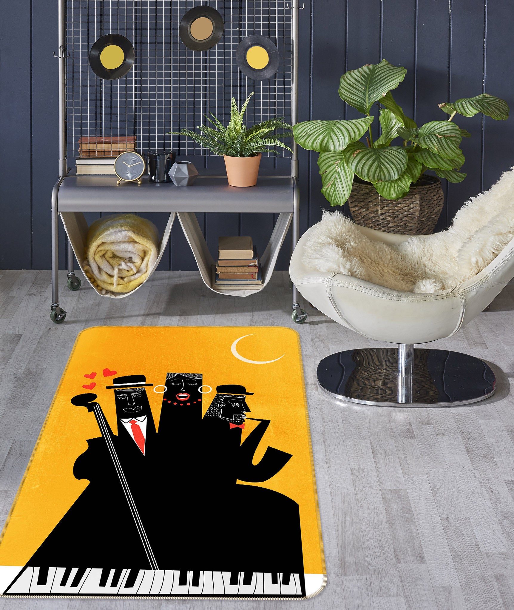 3D Suit Male Pattern 1022 Boris Draschoff Rug Non Slip Rug Mat