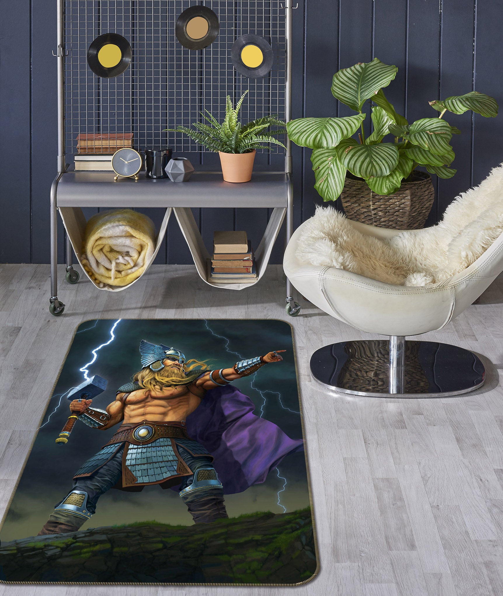 3D Thor God Of Thunder 1073 Vincent Hie Rug Non Slip Rug Mat