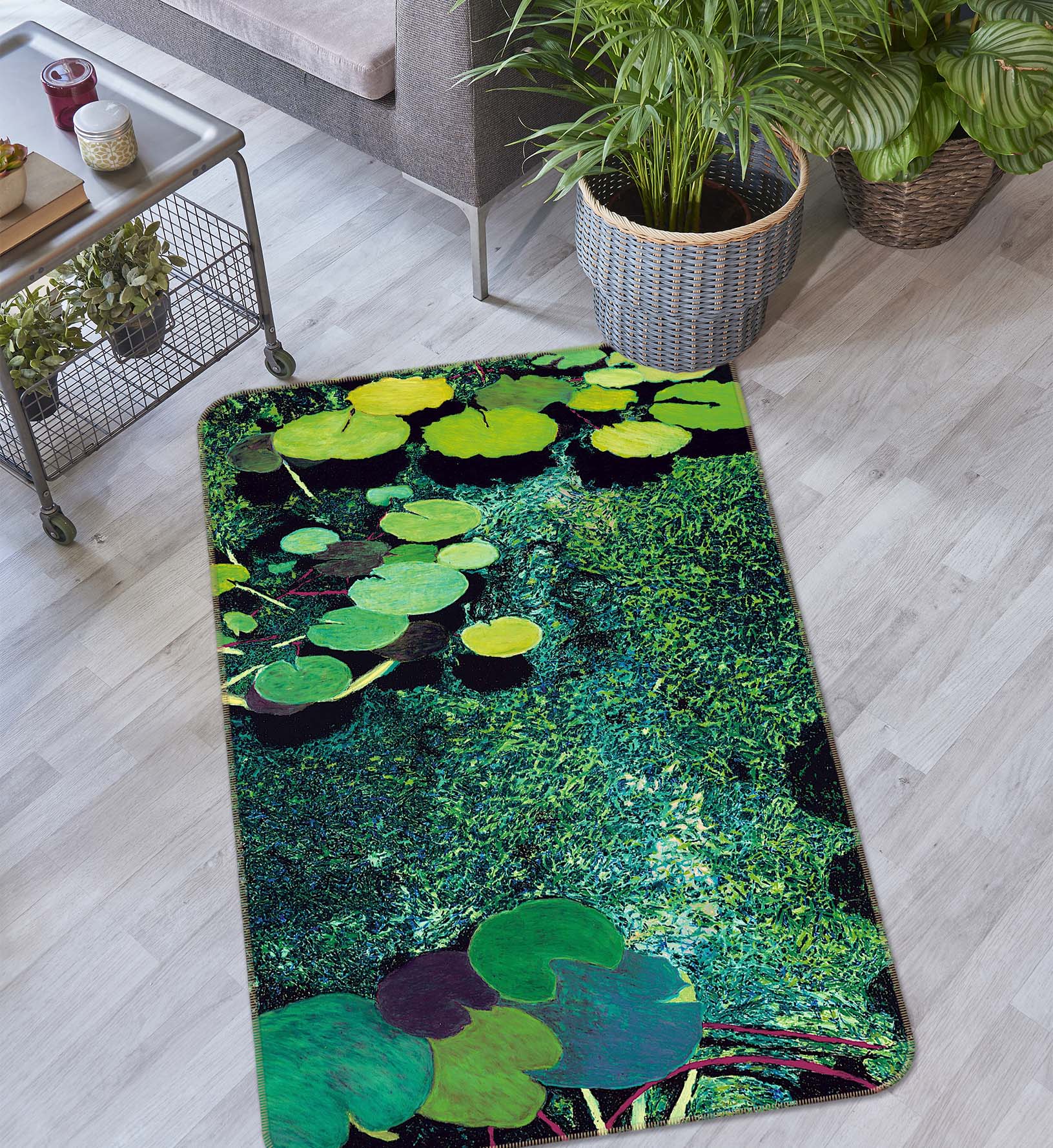 3D Green Park 3035 Allan P. Friedlander Rug Non Slip Rug Mat