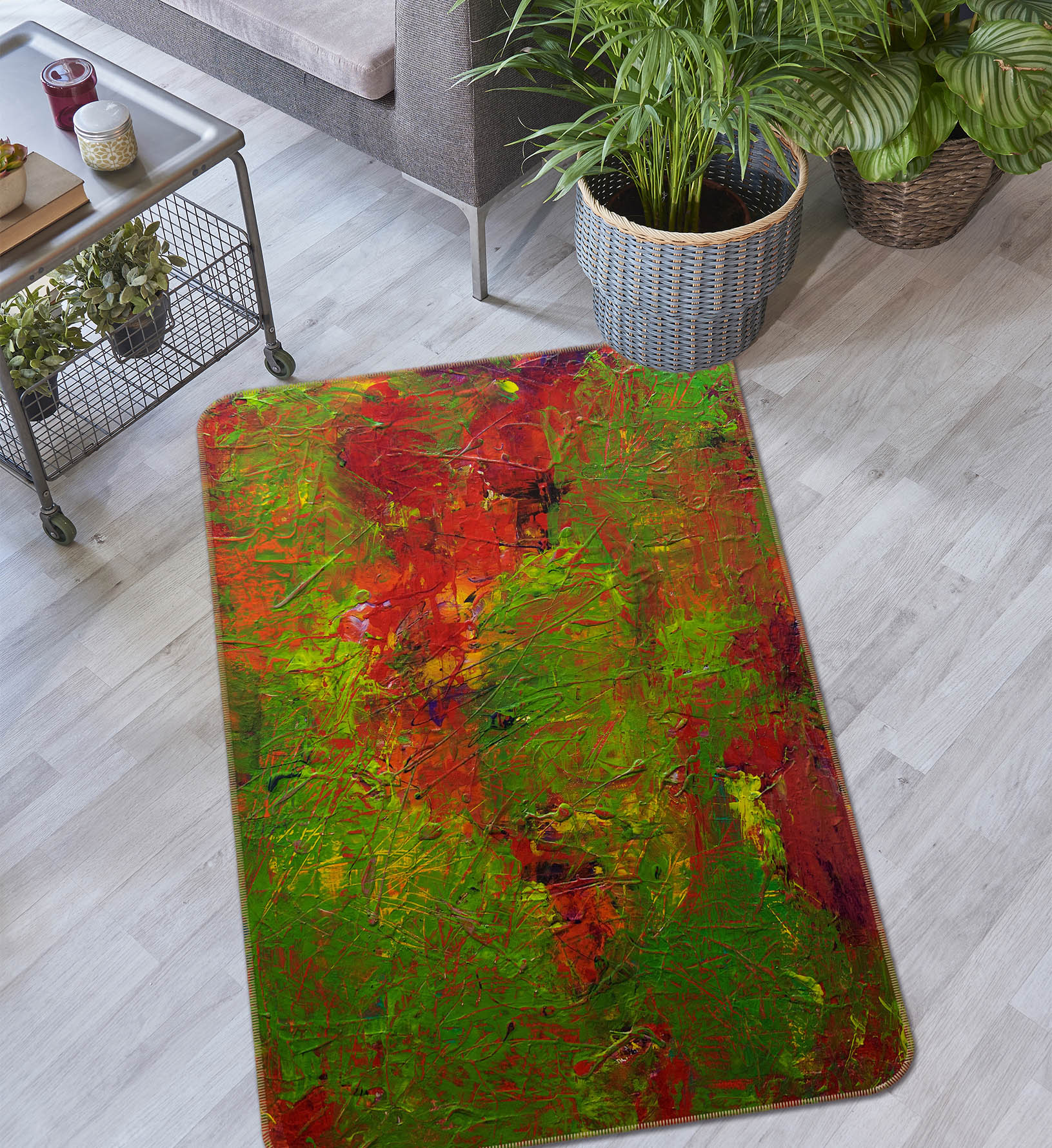 3D Forest Maple Leaf 1021 Allan P. Friedlander Rug Non Slip Rug Mat