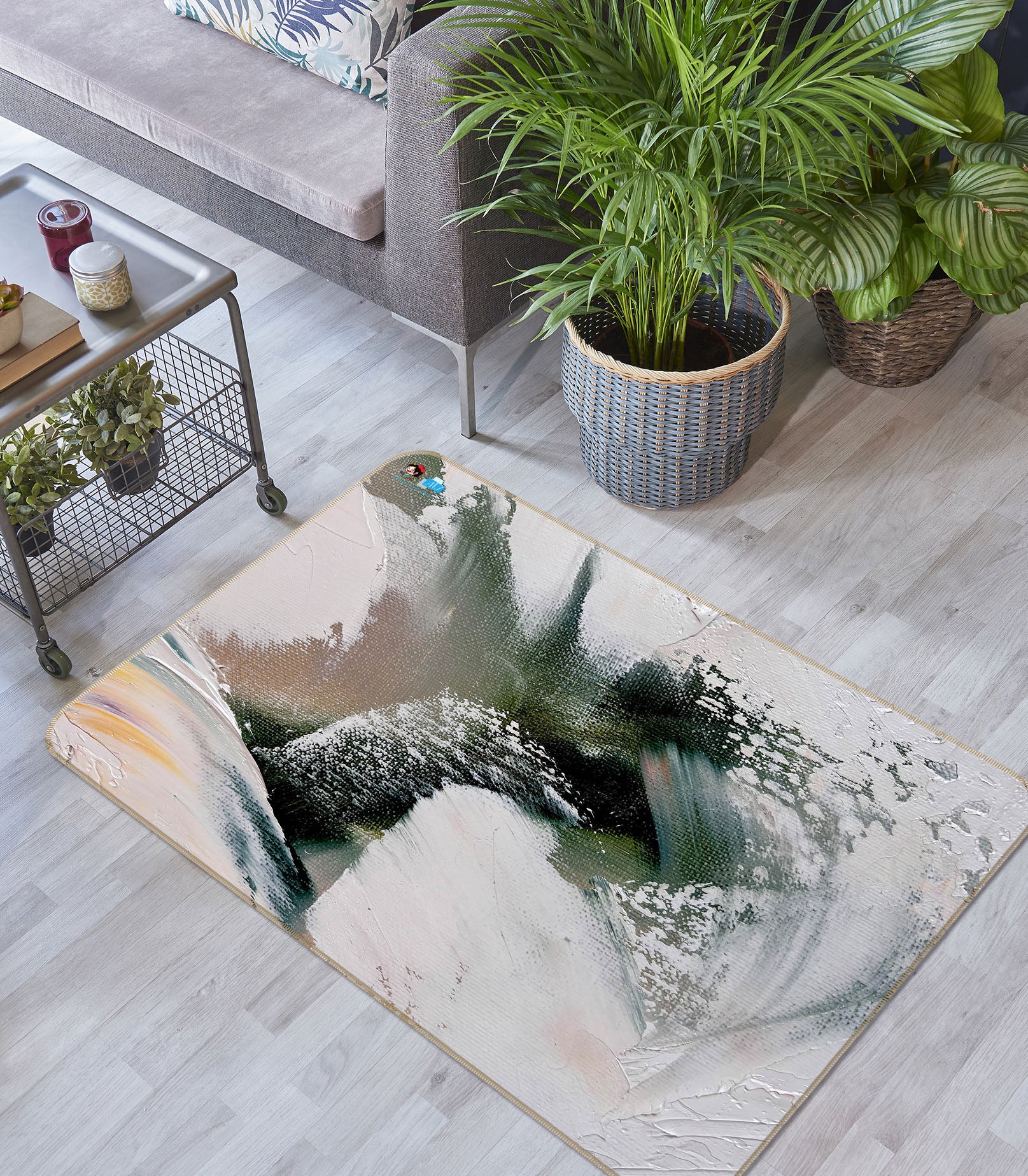 3D Abstract Painting 1242 Skromova Marina Rug Non Slip Rug Mat