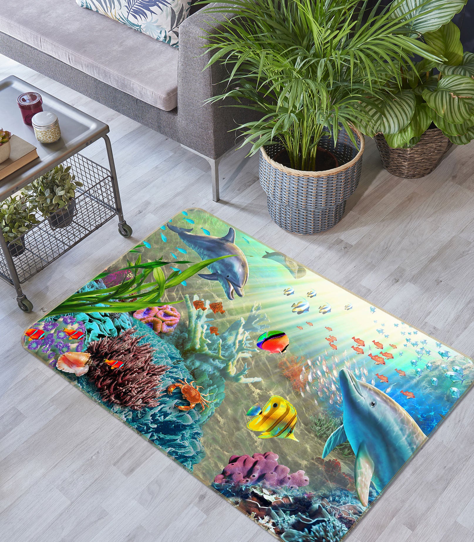 3D Color Ocean 1062 Adrian Chesterman Rug Non Slip Rug Mat