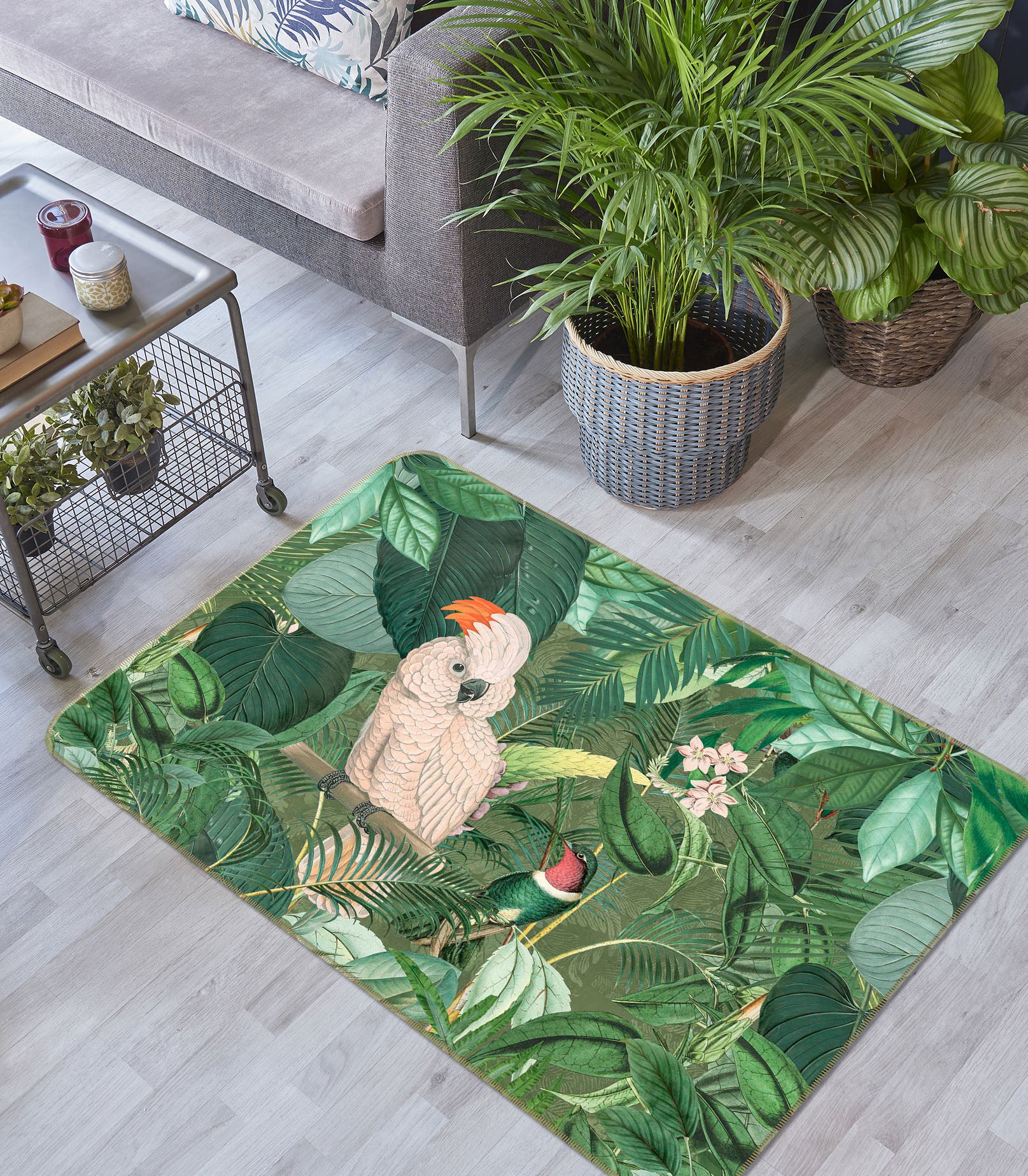 3D Jungle Friends 1026 Andrea haase Rug Non Slip Rug Mat