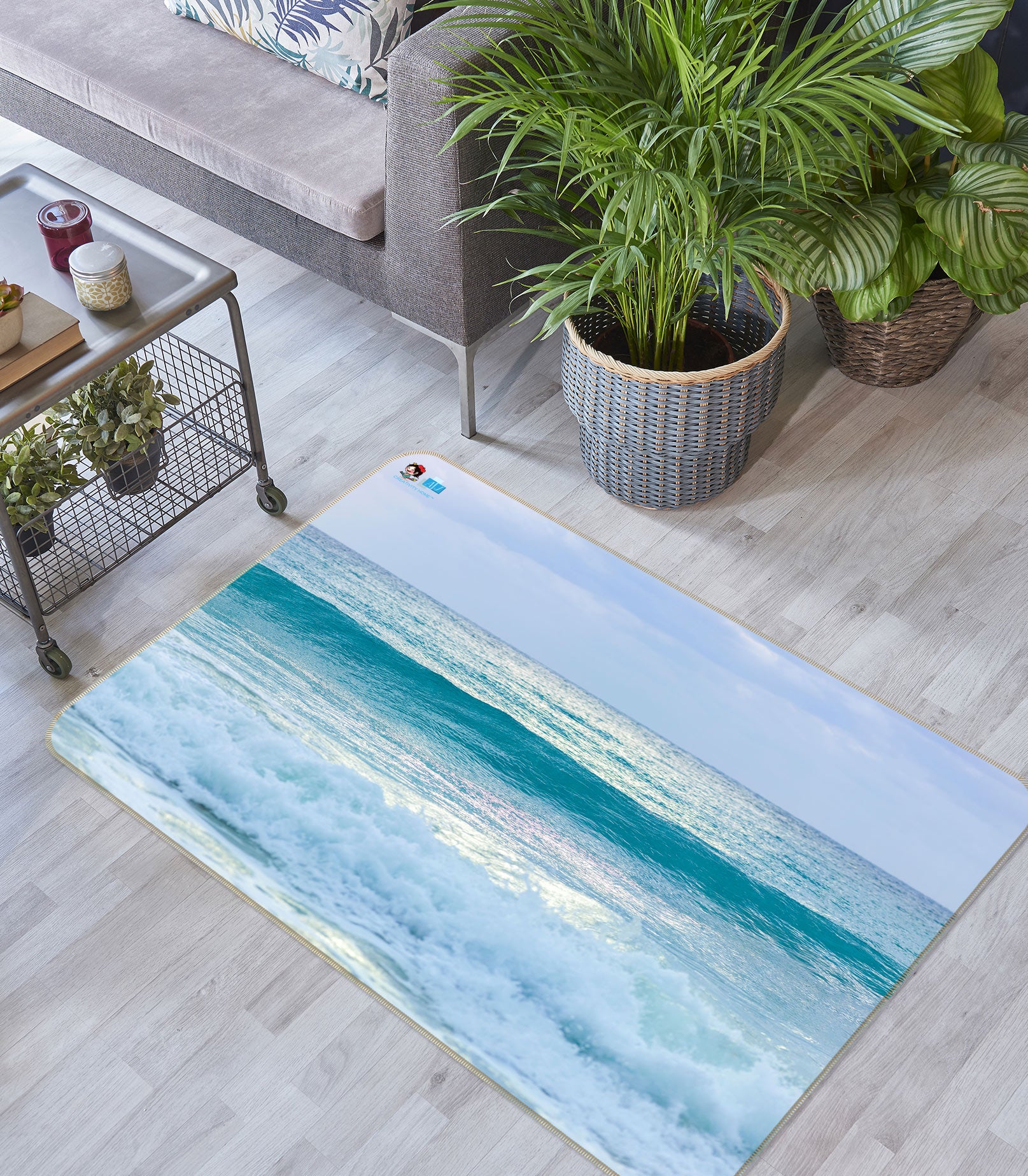 3D Sea Level 6839 Assaf Frank Rug Non Slip Rug Mat