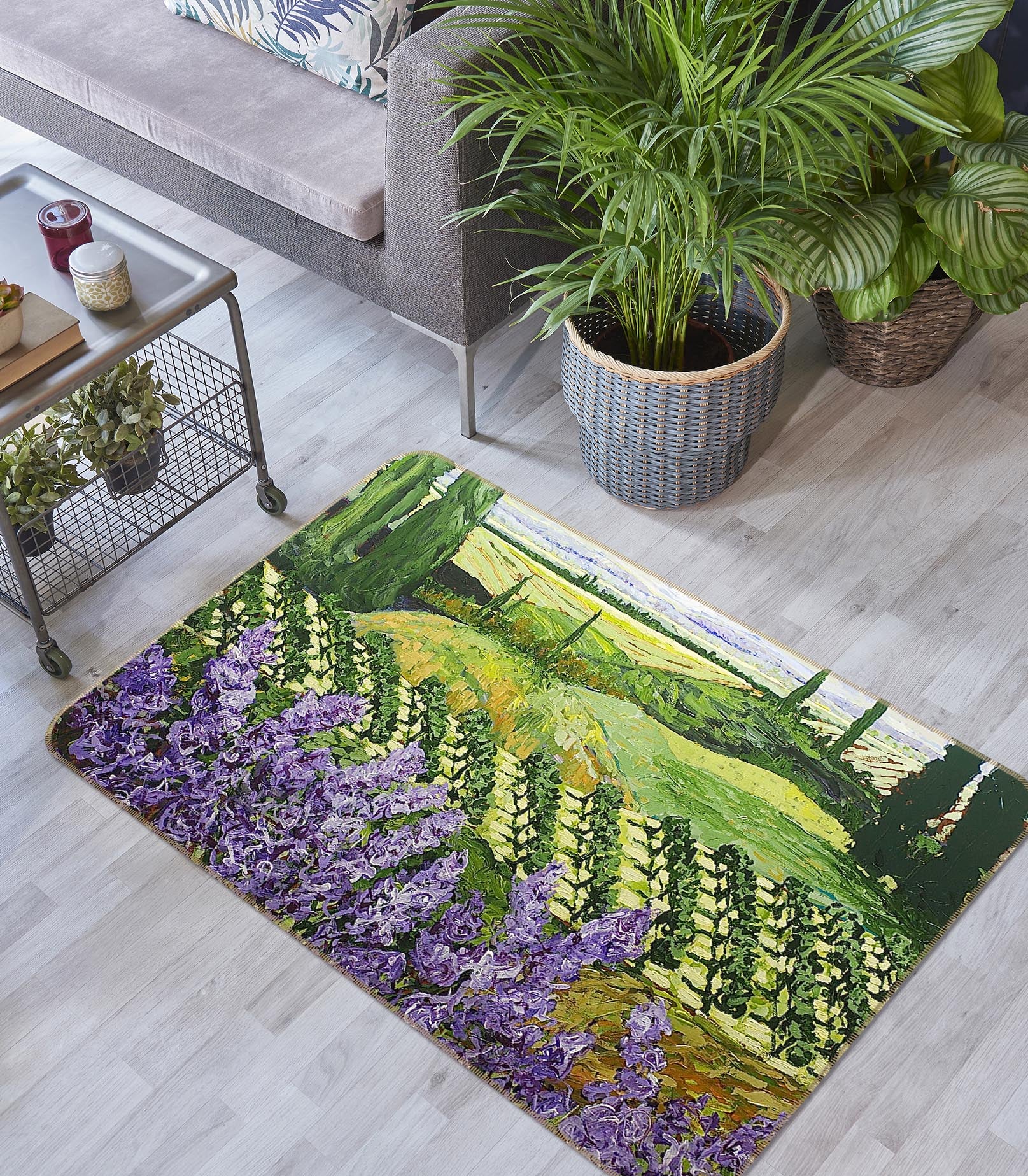 3D Chinaberry Hill 1017 Allan P. Friedlander Rug Non Slip Rug Mat