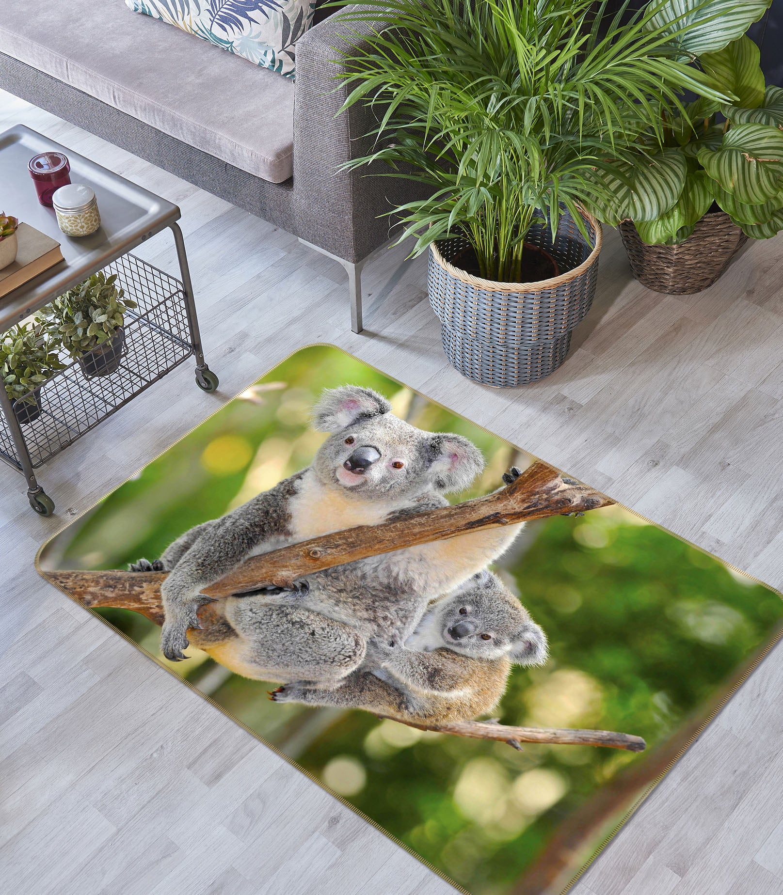 3D Koala Trunk 101 Animal Non Slip Rug Mat