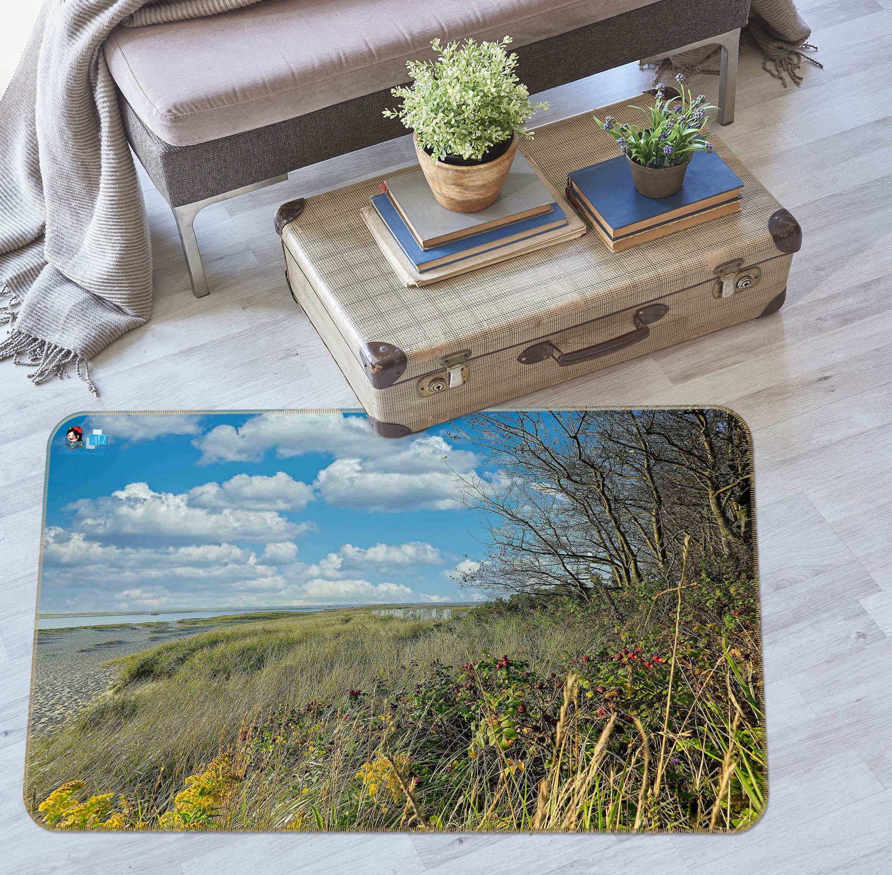 3D Withered Trees 62220 Kathy Barefield Rug Non Slip Rug Mat