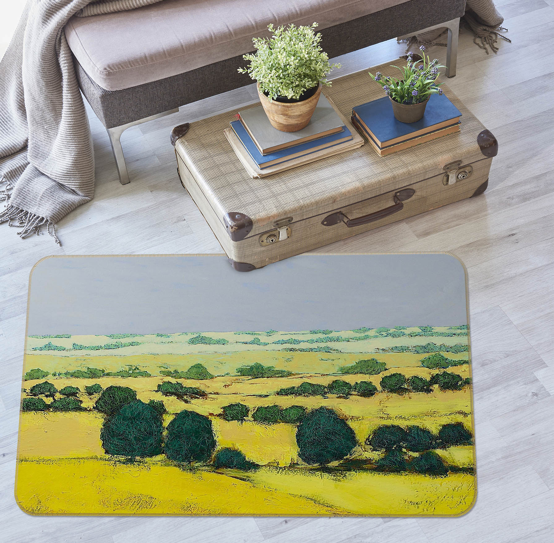 3D Next Hill 1006 Allan P. Friedlander Rug Non Slip Rug Mat