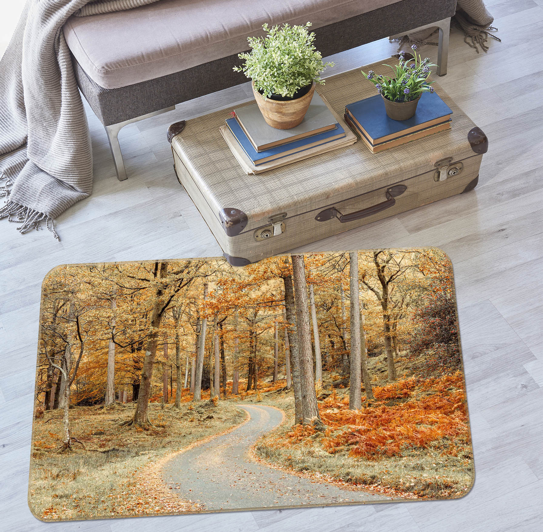 3D Maple Road 155 Assaf Frank Rug Non Slip Rug Mat