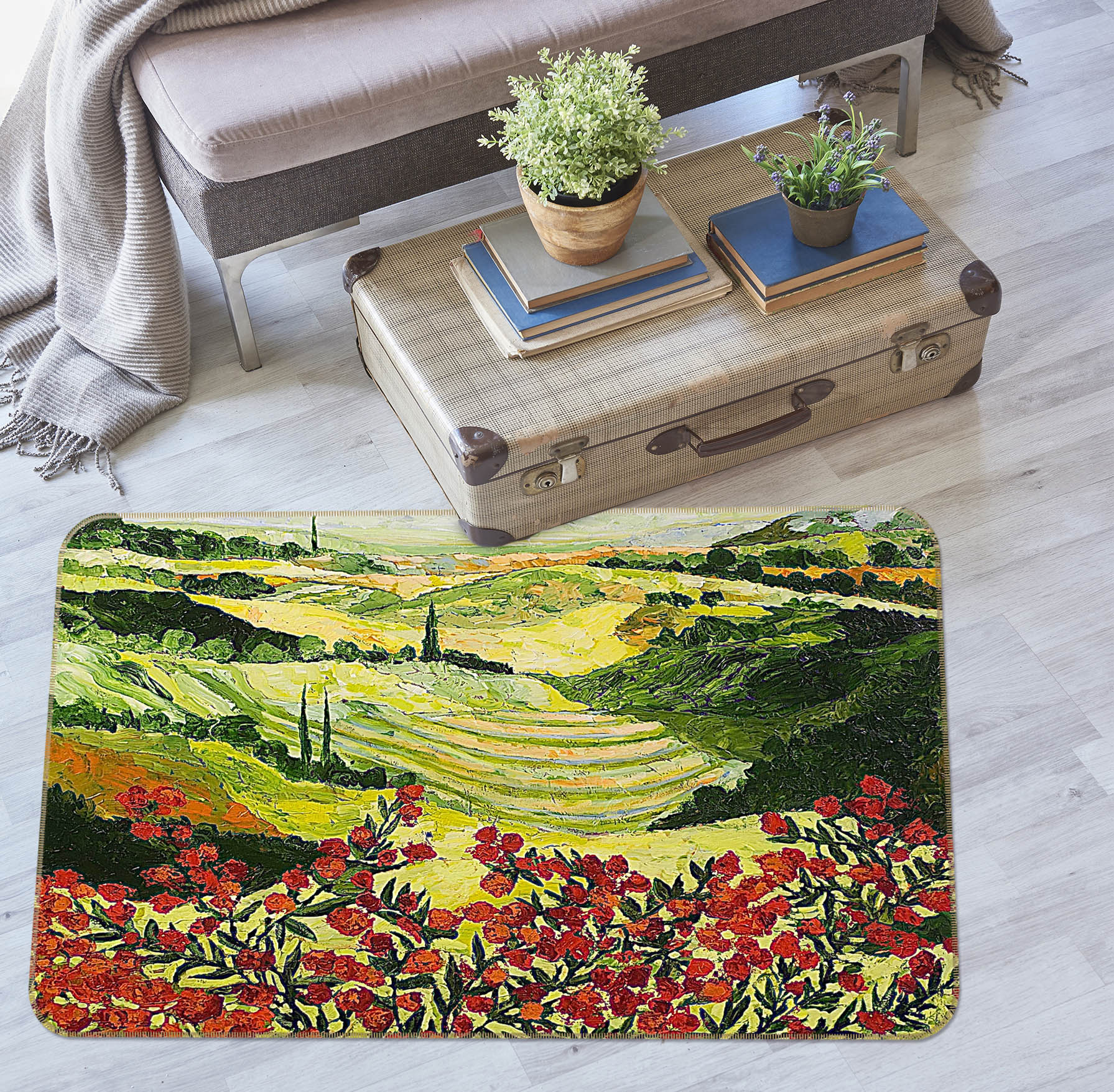 3D Look And Behold 1019 Allan P. Friedlander Rug Non Slip Rug Mat