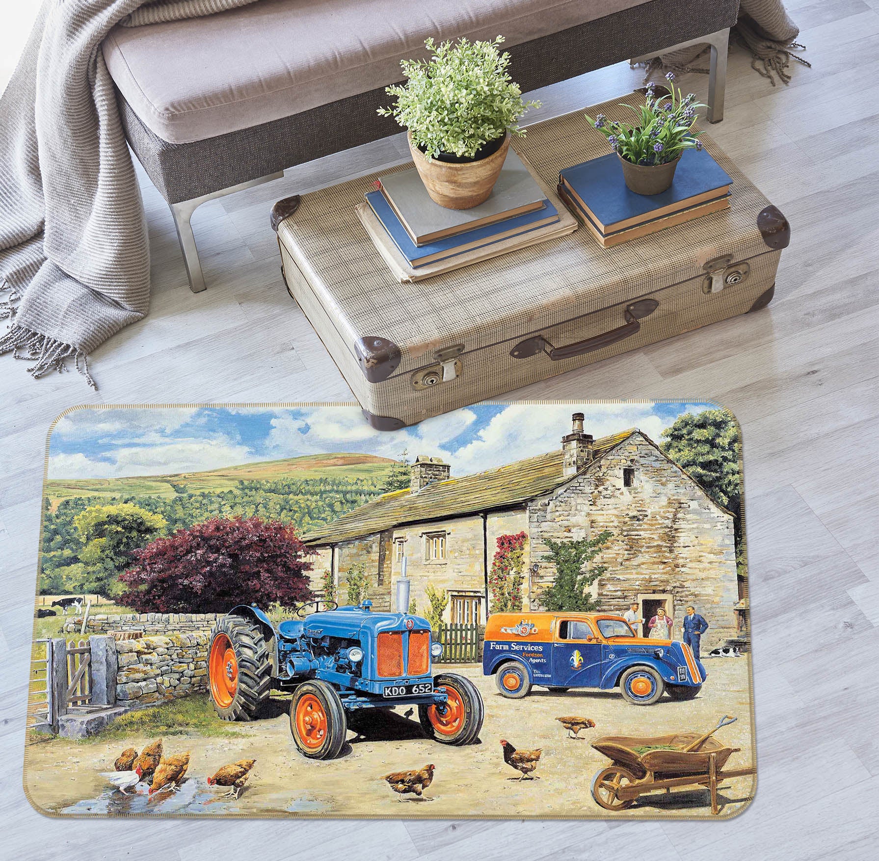 3D The New Major 1112 Trevor Mitchell Rug Non Slip Rug Mat