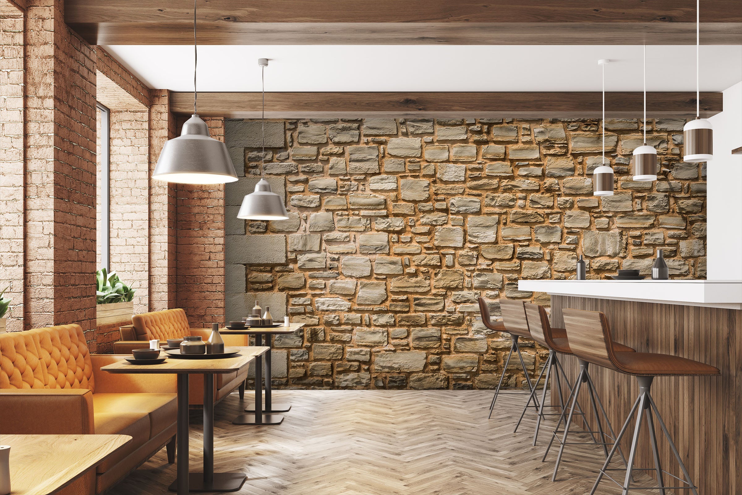 3D City Wall 1506 Wall Murals