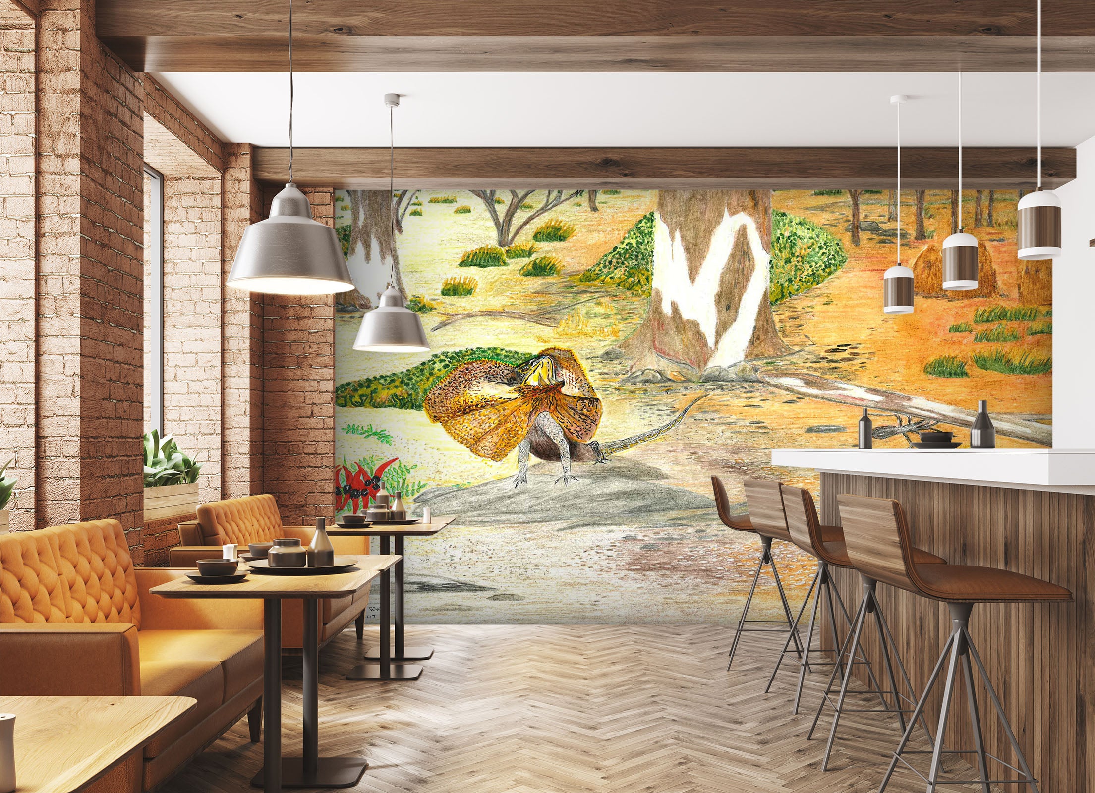 3D Forest Animals 1409 Michael Sewell Wall Mural Wall Murals