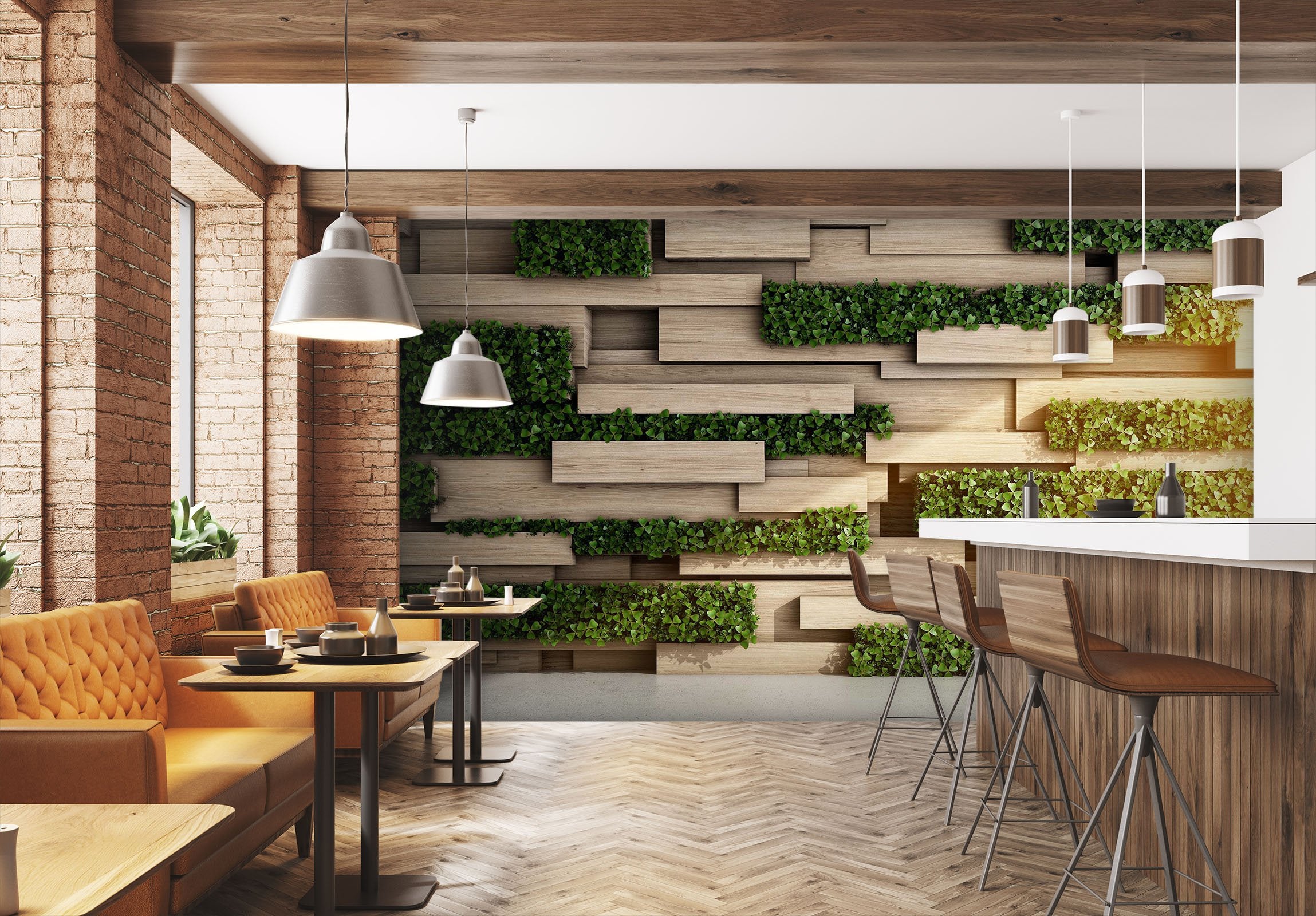 3D Interlace Wooden Tile Moss 23 Wall Murals Wallpaper AJ Wallpaper 2