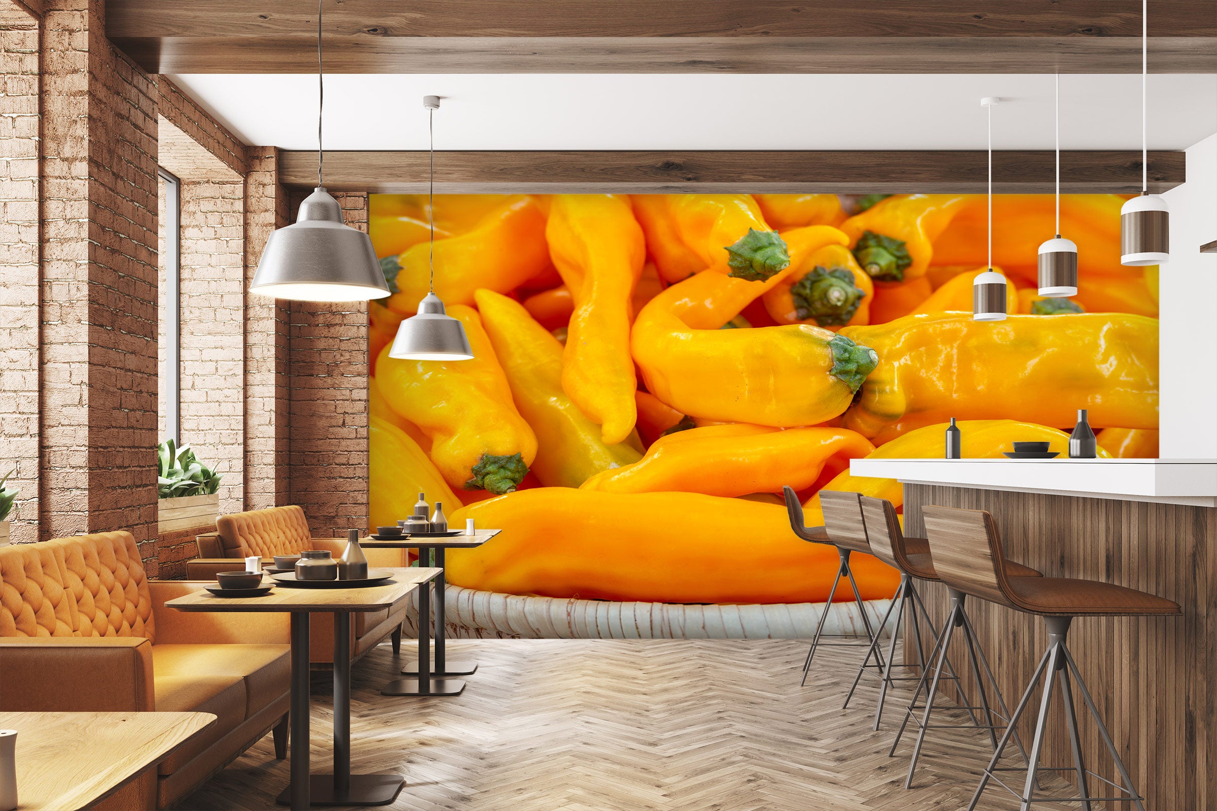 3D Yellow Chili 6255 Assaf Frank Wall Mural Wall Murals