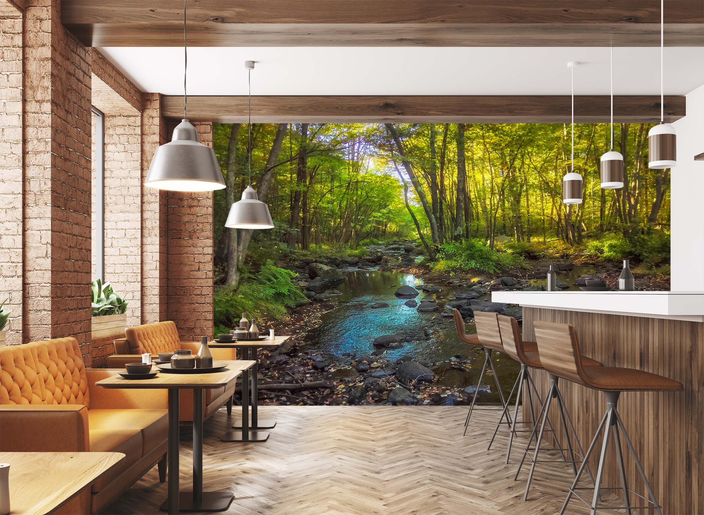 3D Autumn Forest 115 Jerry LoFaro Wall Mural Wall Murals