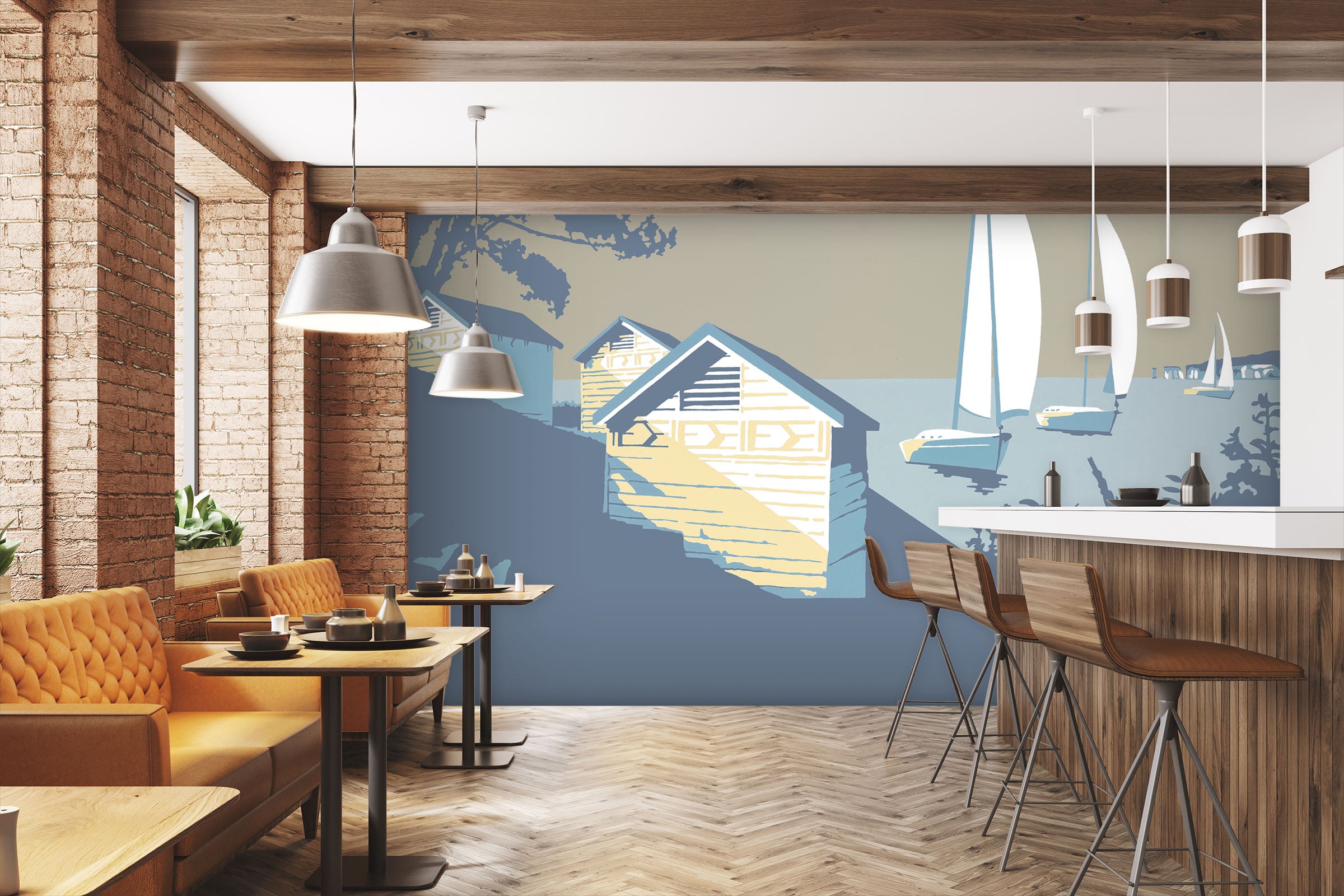 3D Sandbanks And The Purbecks 1050 Steve Read Wall Mural Wall Murals