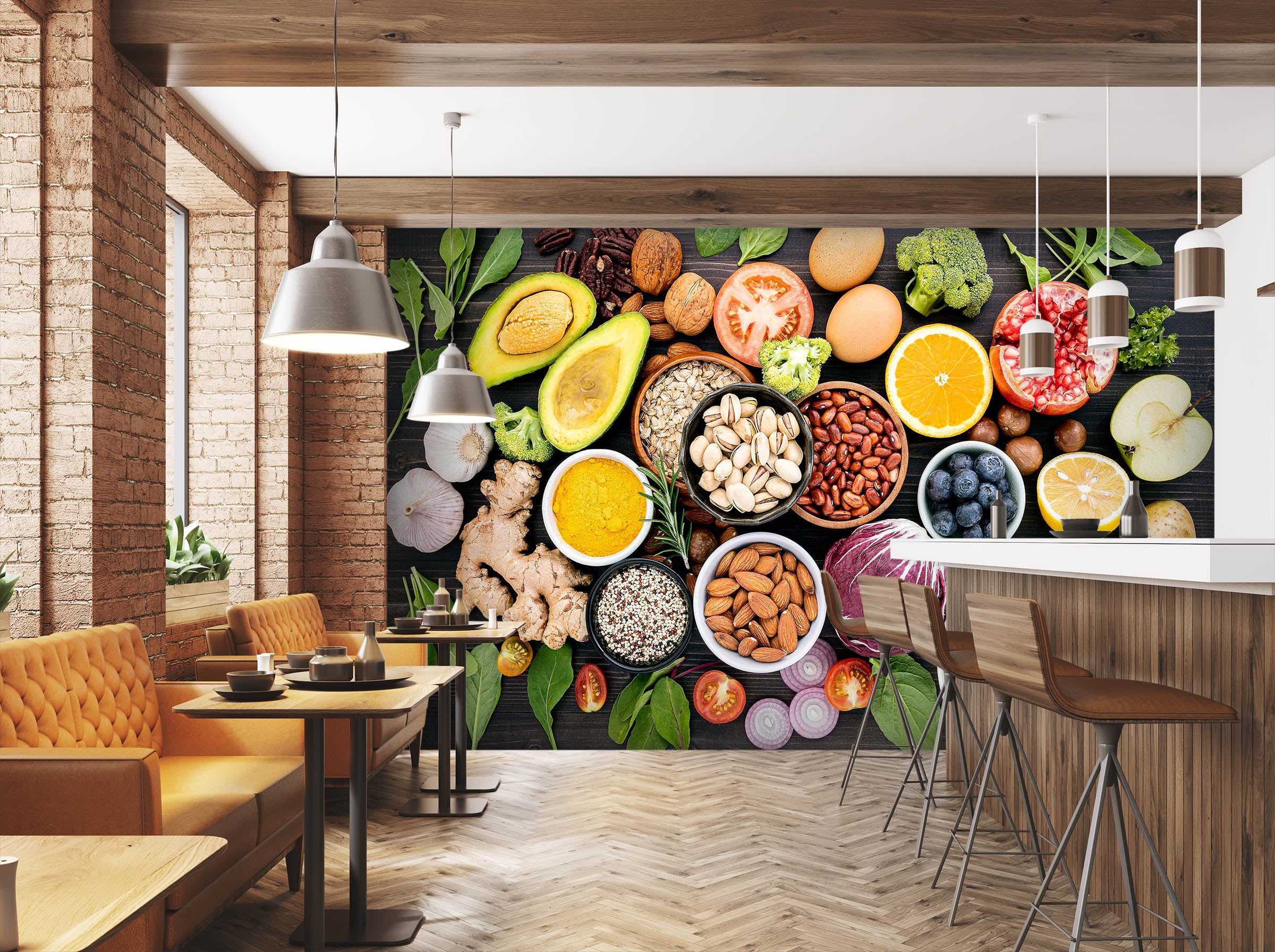 3D Vegetable And Fruit 1451 Wall Murals
