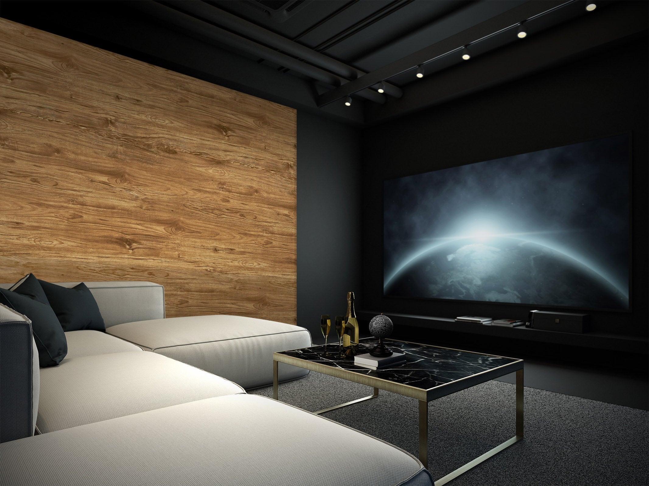 3D Wood Plank Texture 07 Wall Murals Wallpaper AJ Wallpaper 2