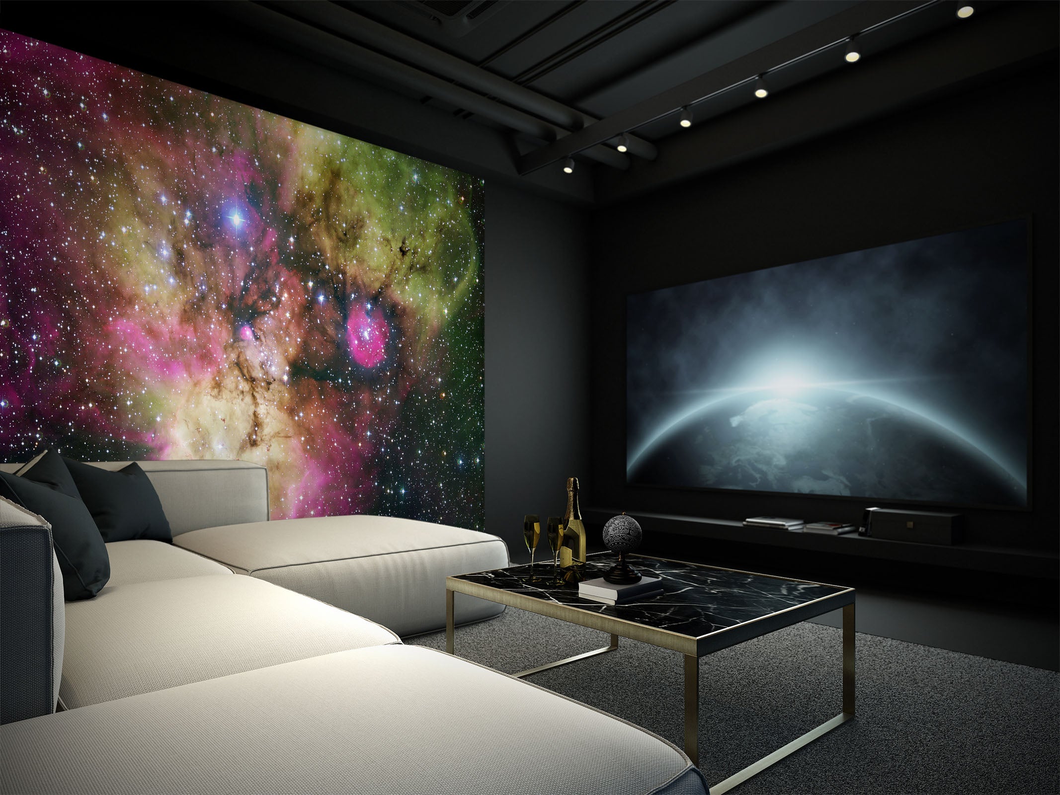 3D Purple Starry Sky 143 Wall Murals
