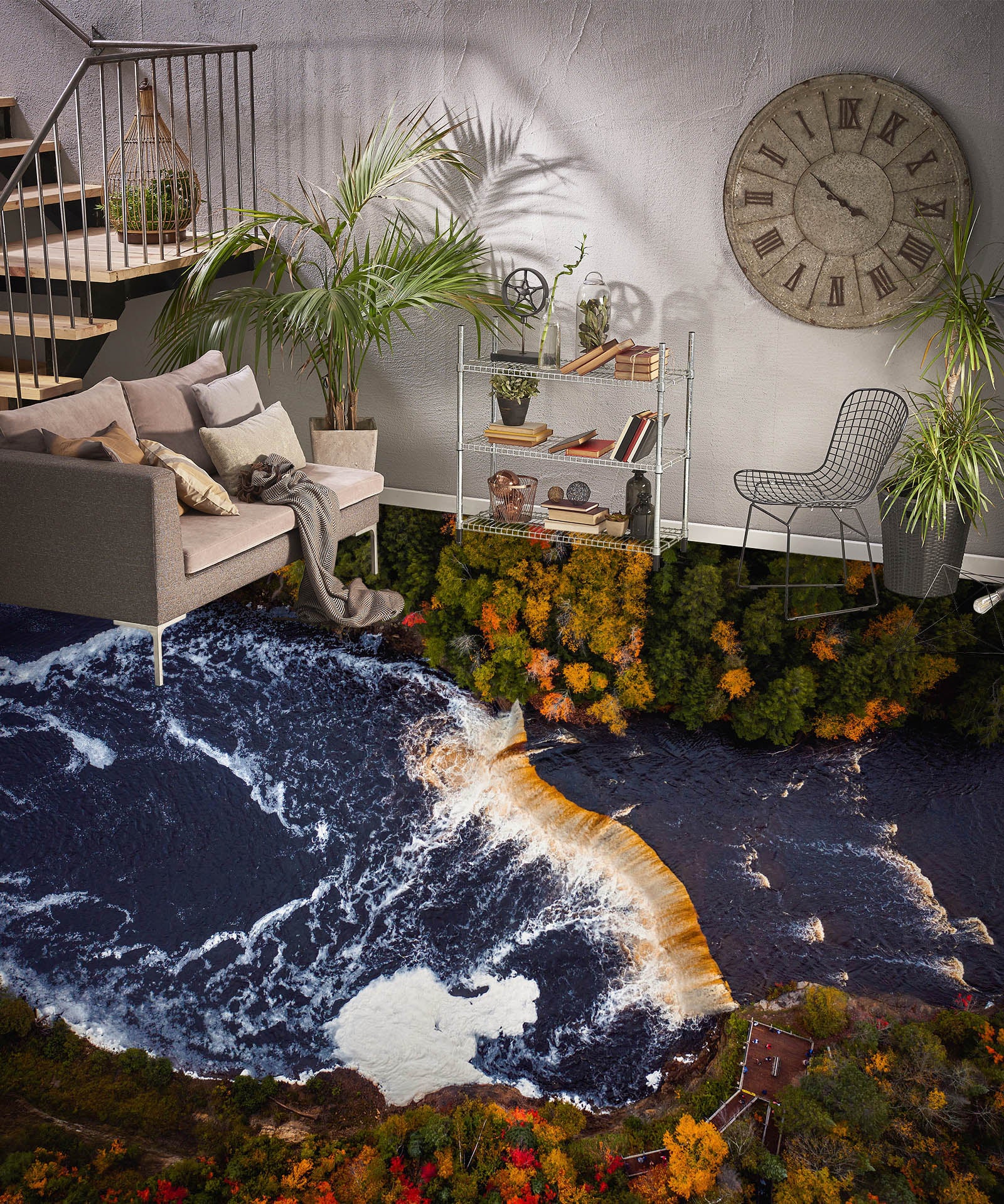 3D Lush Forest In Autumn 273 Floor Mural Wallpaper Murals Rug & Mat Print Epoxy waterproof bath floor