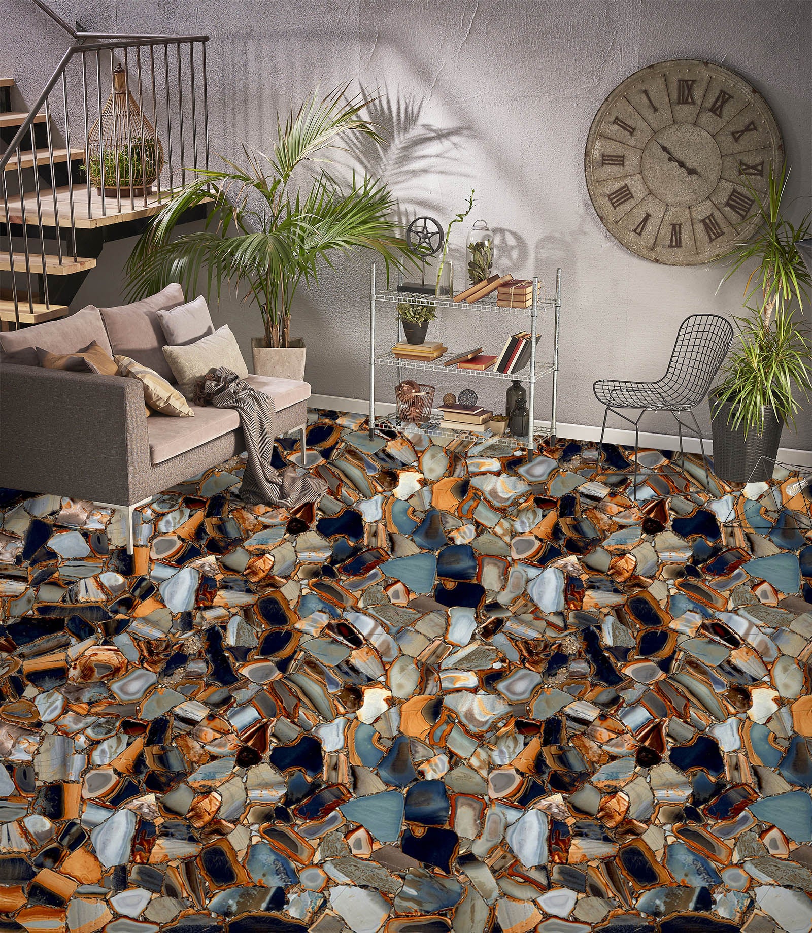 3D The Story Of The Stone 592 Floor Mural Wallpaper Murals Rug & Mat Print Epoxy waterproof bath floor